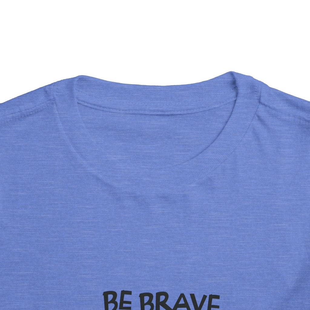 Be Brave Little One | Toddler Motivational Graphic Cute Tiger T-Shirt