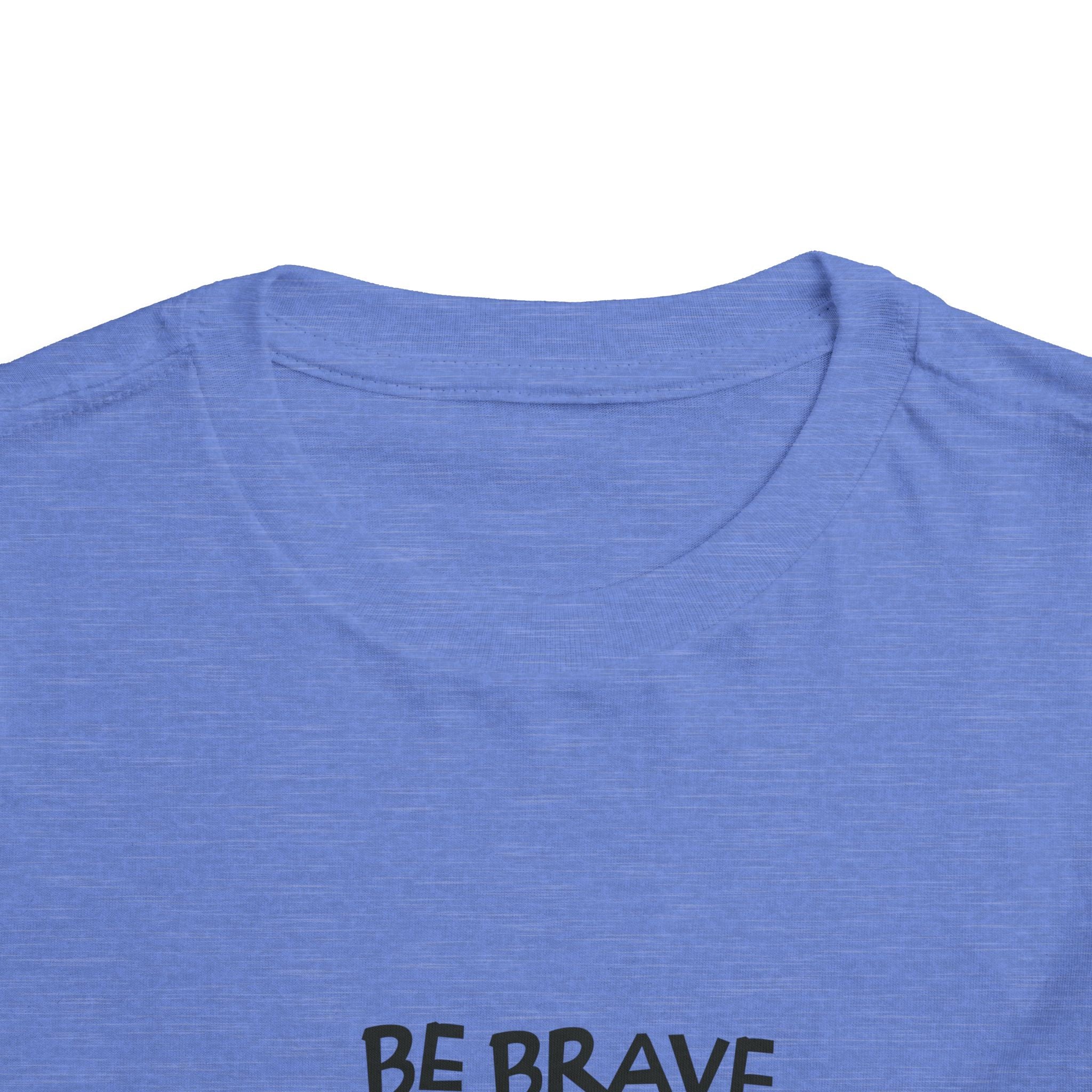 Be Brave Little One | Toddler Motivational Graphic Cute Tiger T-Shirt