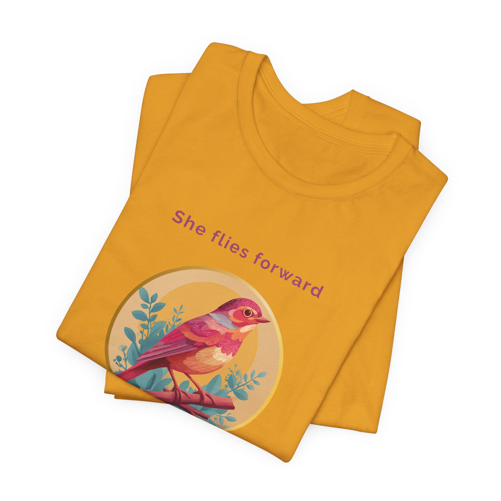 She Flies Forward | Women's Motivational Graphic Soft Ascent T-Shirt