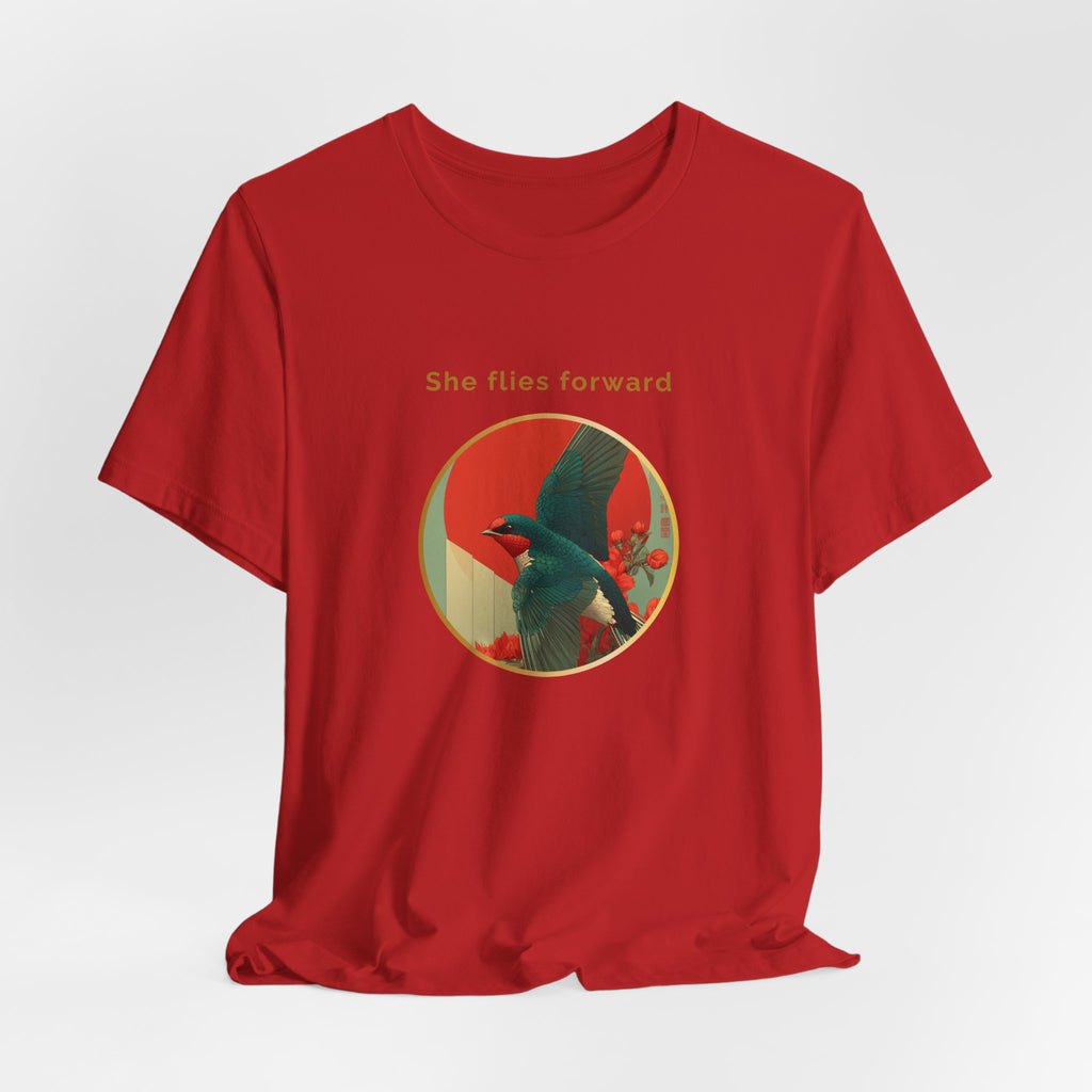She Flies Forward | Women's Motivational Graphic Forward Flight T-shirt