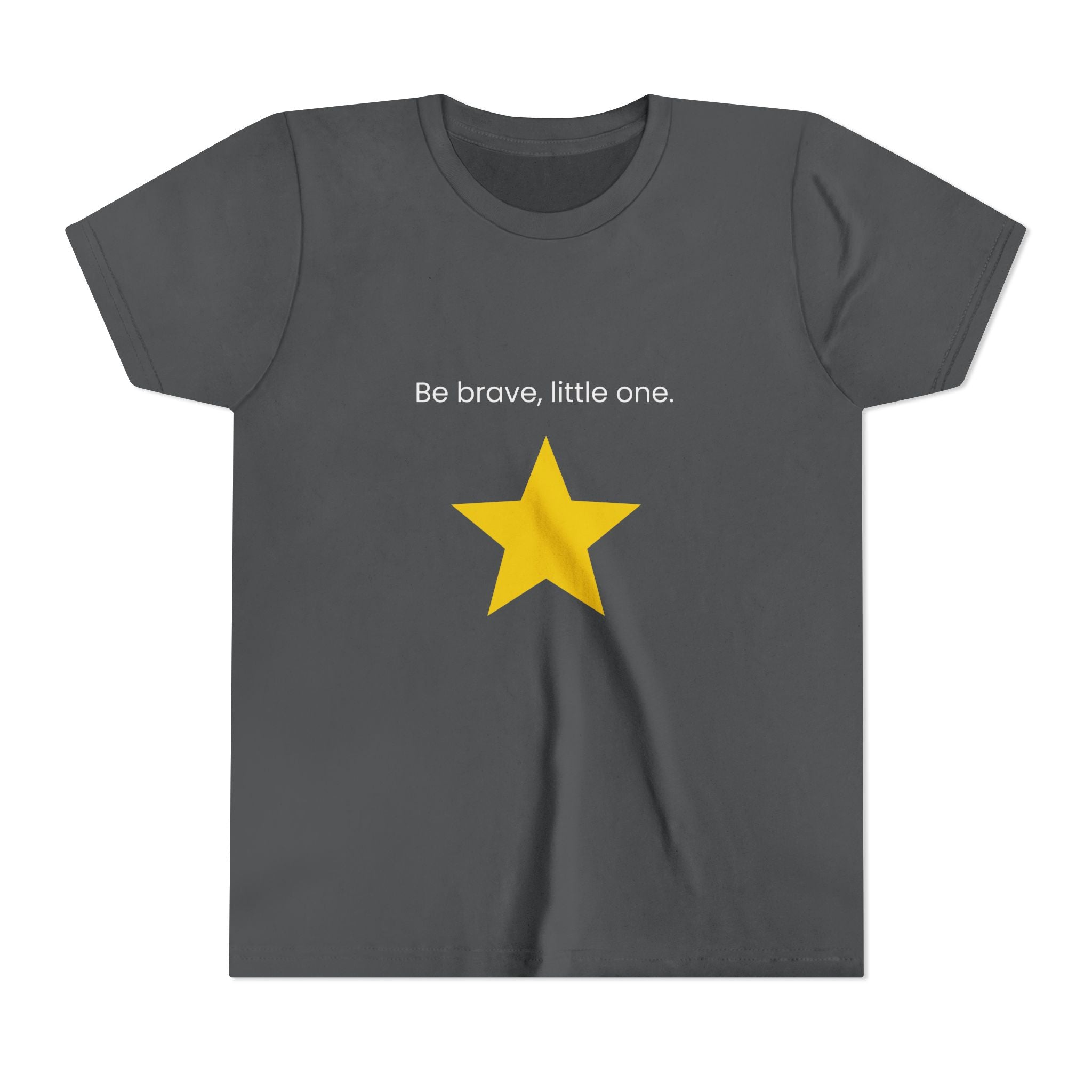 Be Brave Little One | Kids Motivational Graphic Minimalistic Golden Star T-Shirt