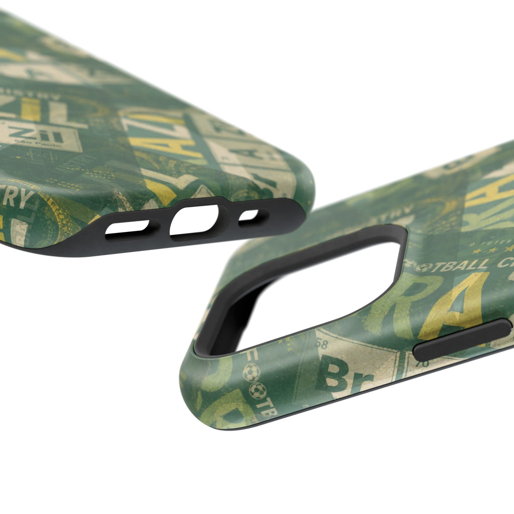 Brazil Football Phone Case | Green, gold, and chemistry.