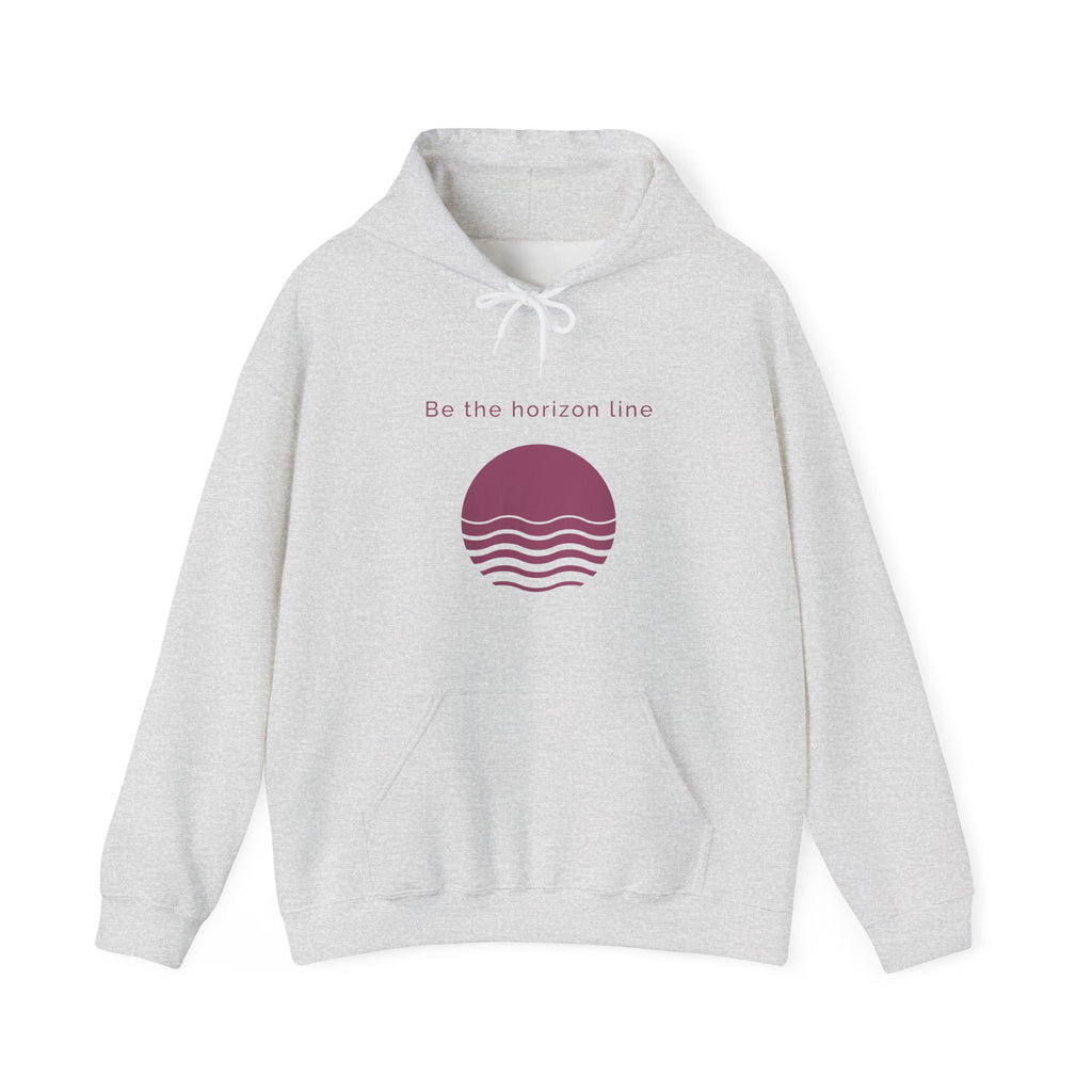 Be the horizon Line | Women's Motivational Graphic Circular Pastel Sunrise Hoodie
