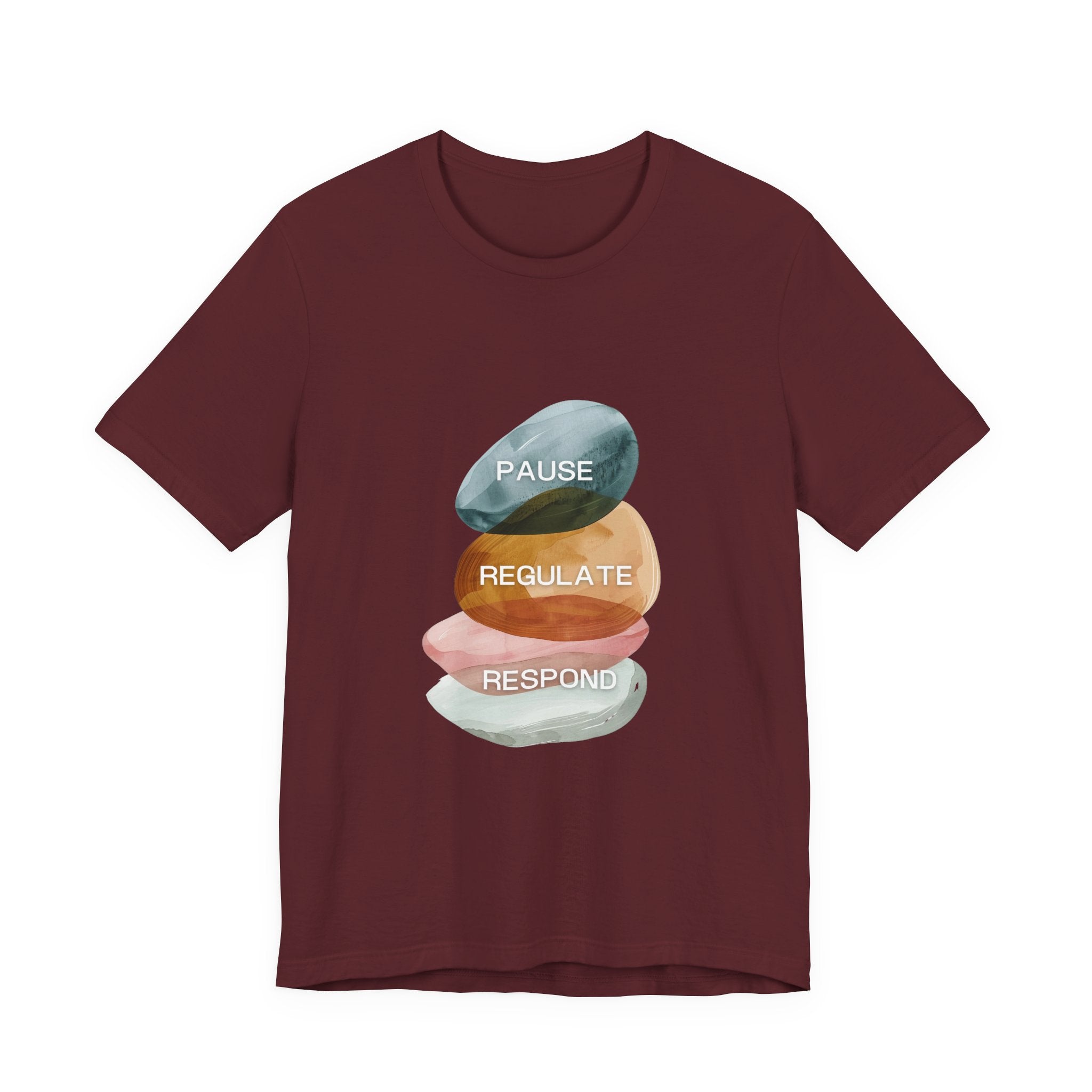 Pause Regulate Respond | Women's Motivational Graphic Vintage Women T-Shirt