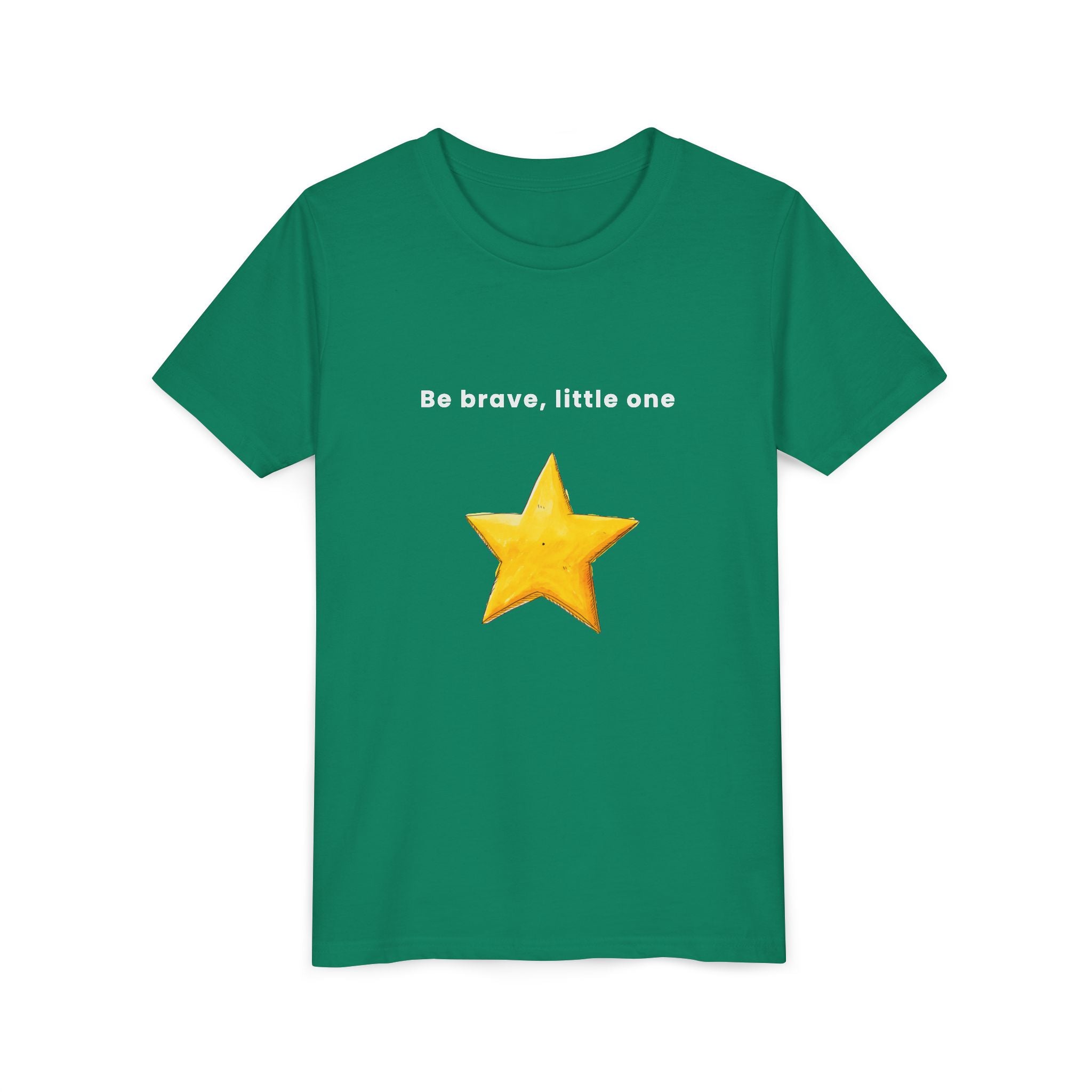 Be Brave Little One | Kids Motivational Graphic Handdrawn Star T-Shirt