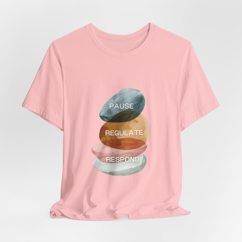 Pause Regulate Respond | Women's Motivational Graphic Vintage Women T-Shirt