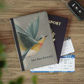 She Flies Forward Passport Holder | Motivational Graphic Quiet Lift