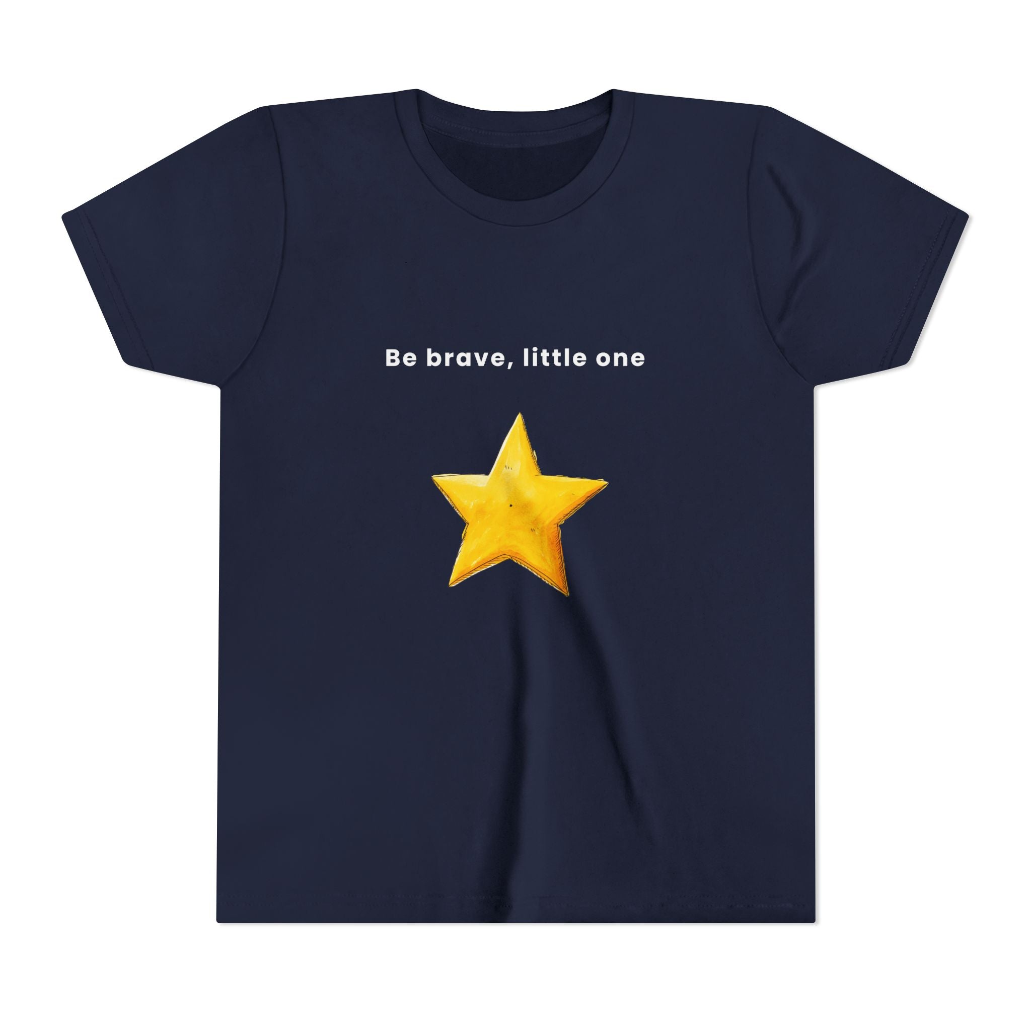 Be Brave Little One | Kids Motivational Graphic Handdrawn Star T-Shirt