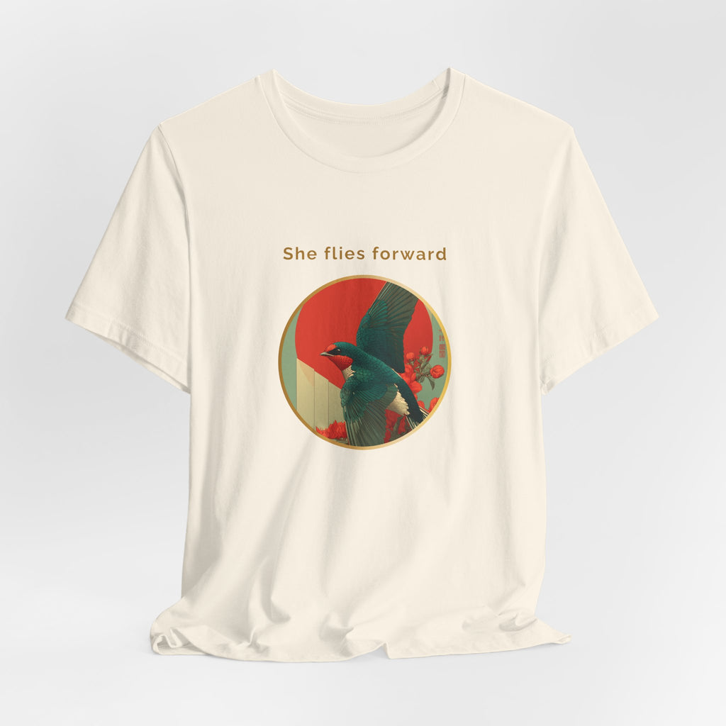 She Flies Forward | Women's Motivational Graphic Forward Flight T-shirt