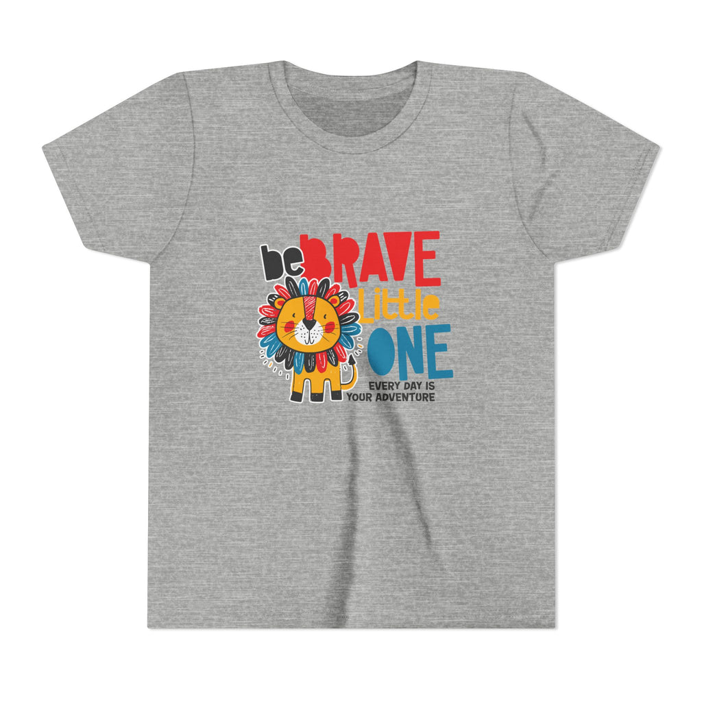Be Brave Little One | Kids Motivational Graphic Cute Colourful Lion T-Shirt