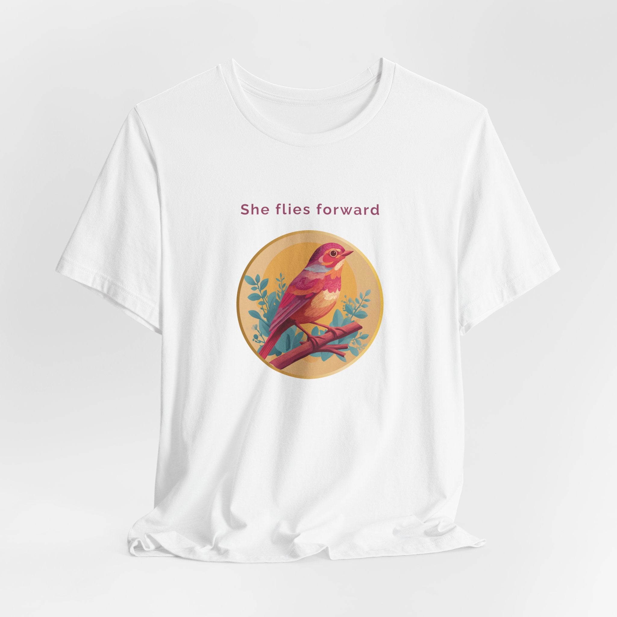 She Flies Forward | Women's Motivational Graphic Soft Ascent T-Shirt