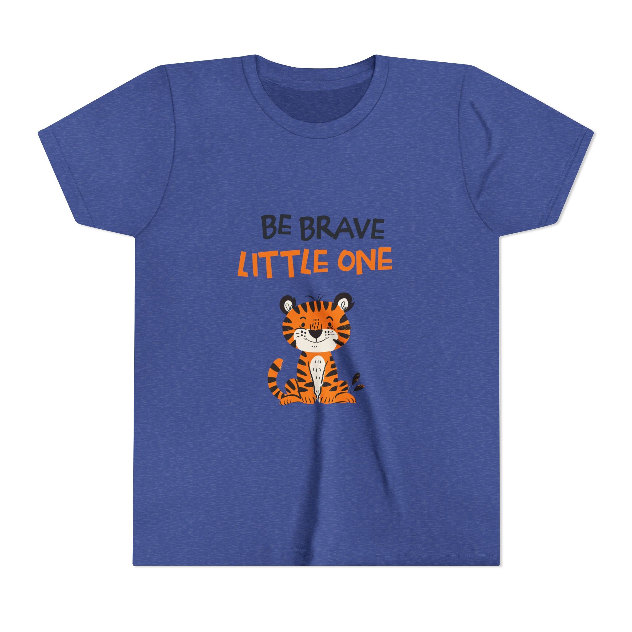 Be Brave Little One | Kids Motivational Graphic Cute Tiger T-Shirt