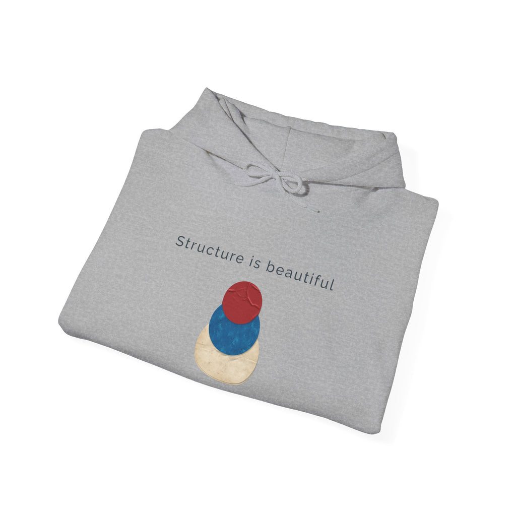 Structure Is Beautiful | Women's Motivational Graphic stacked circles Hoodie