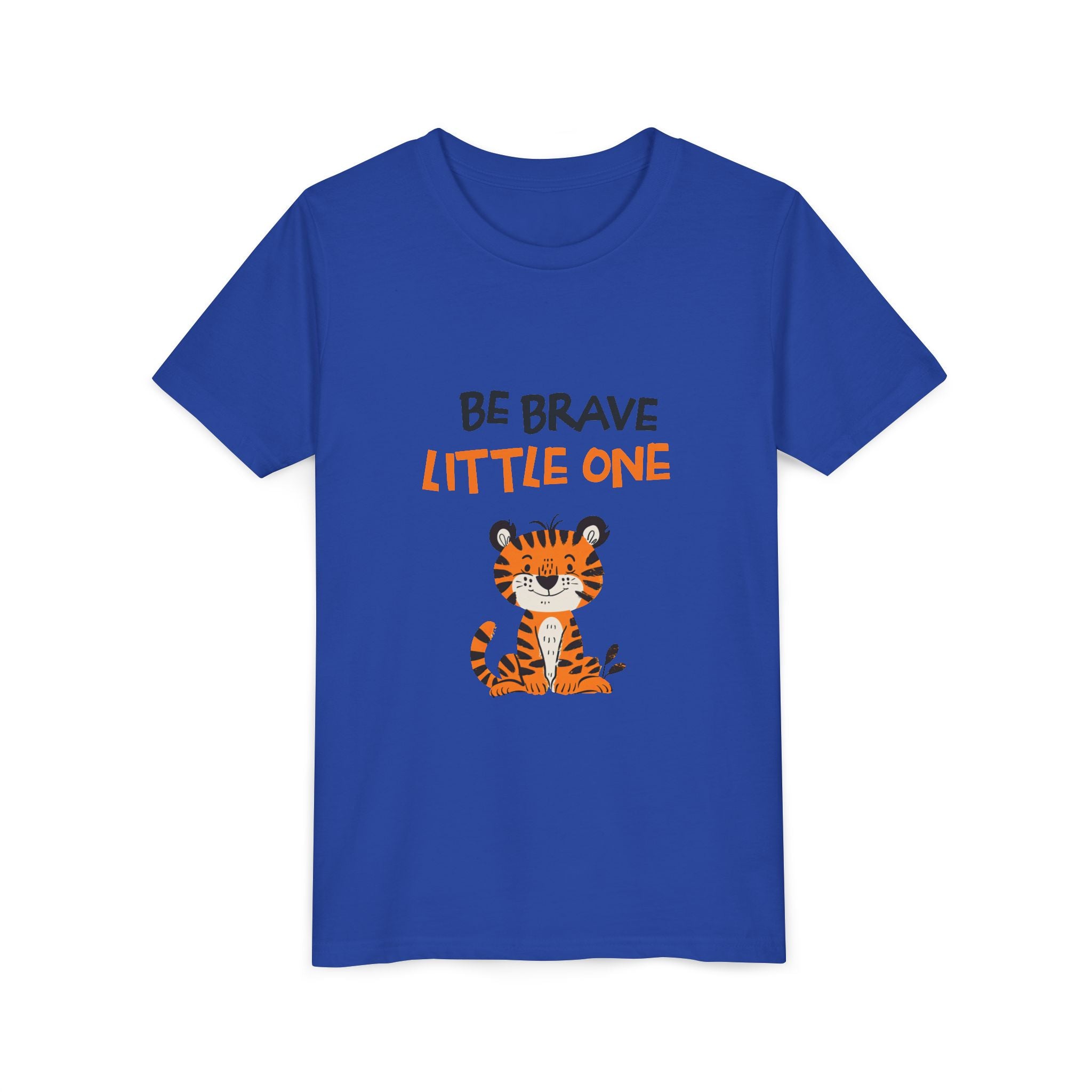 Be Brave Little One | Kids Motivational Graphic Cute Tiger T-Shirt