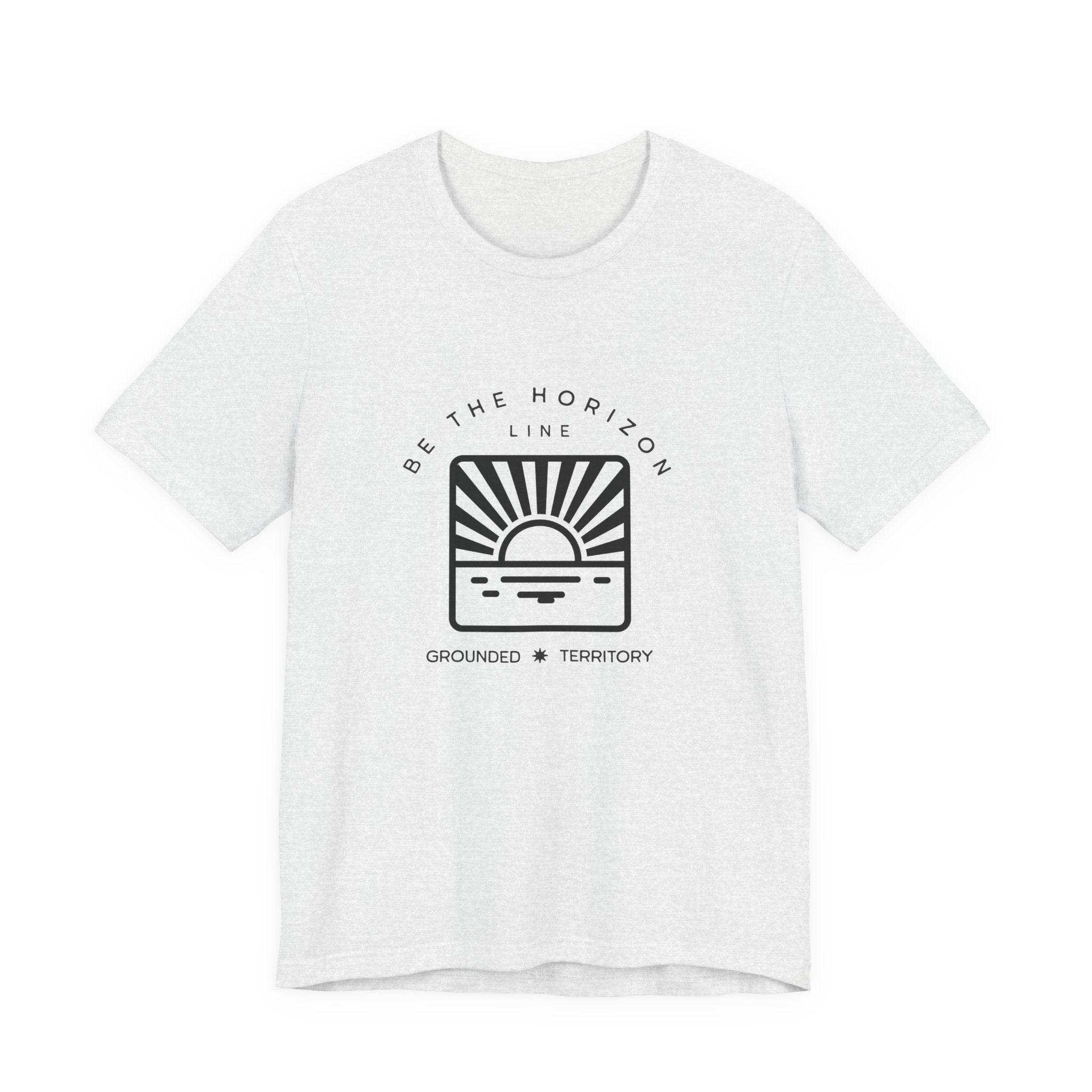Be the horizon Line | Women's Motivational Graphic Batch Mountain Sunrise T-Shirt
