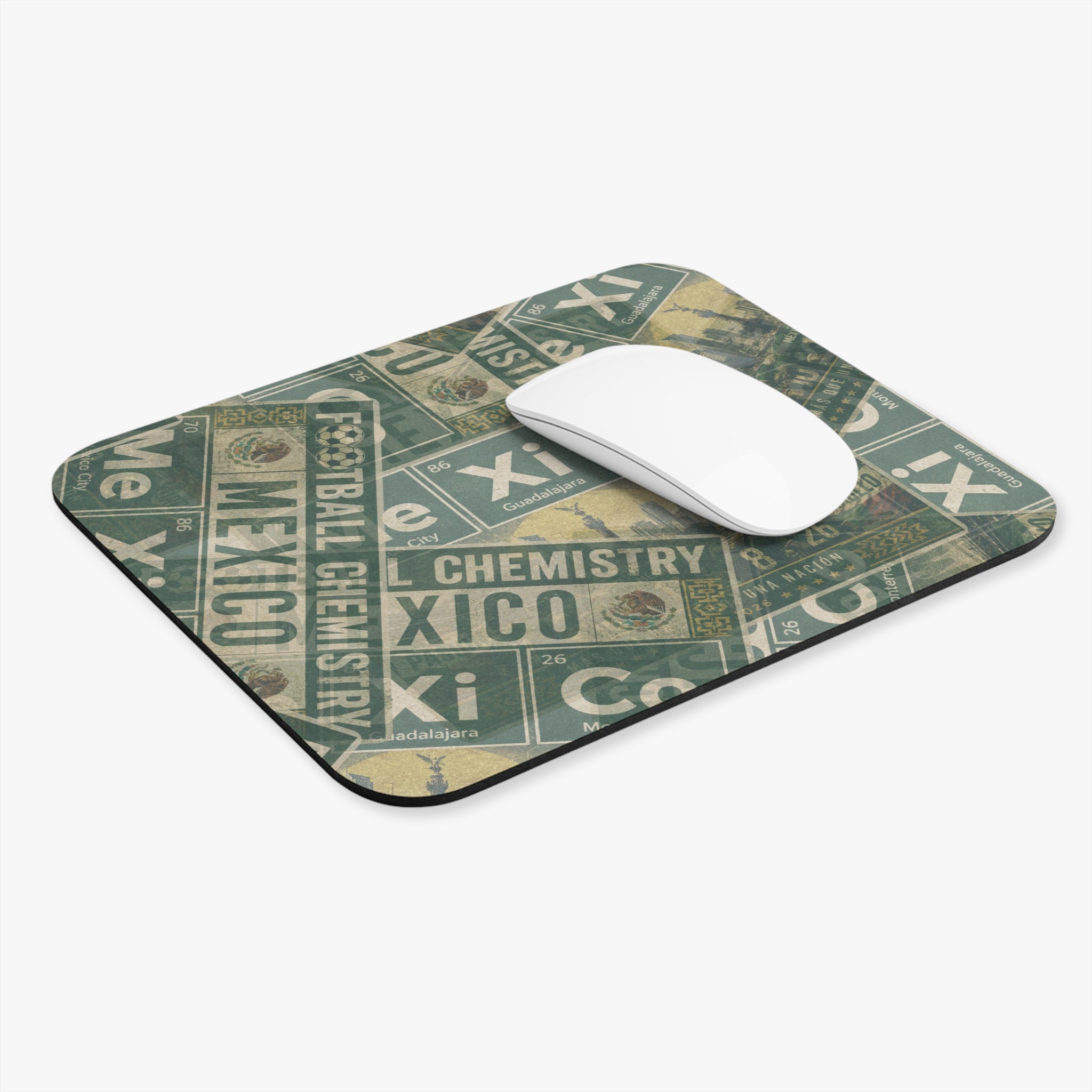 Mexico Football Mouse Pad | Green. Bonded loud.
