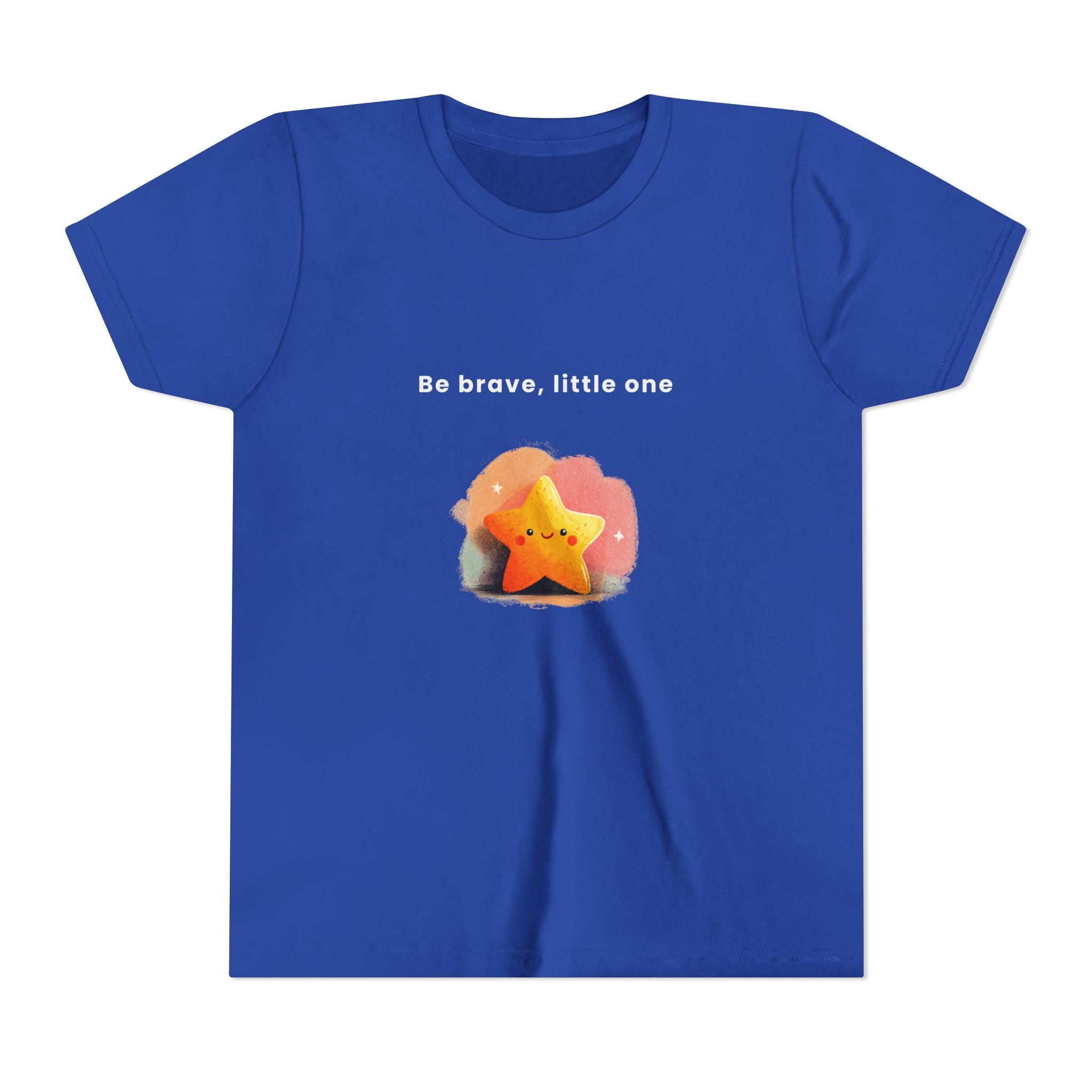 Be Brave Little One | Kids Motivational Graphic Soft Smile Star T-Shirt