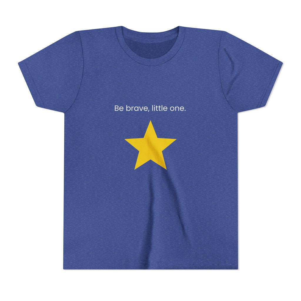Be Brave Little One | Kids Motivational Graphic Minimalistic Golden Star T-Shirt