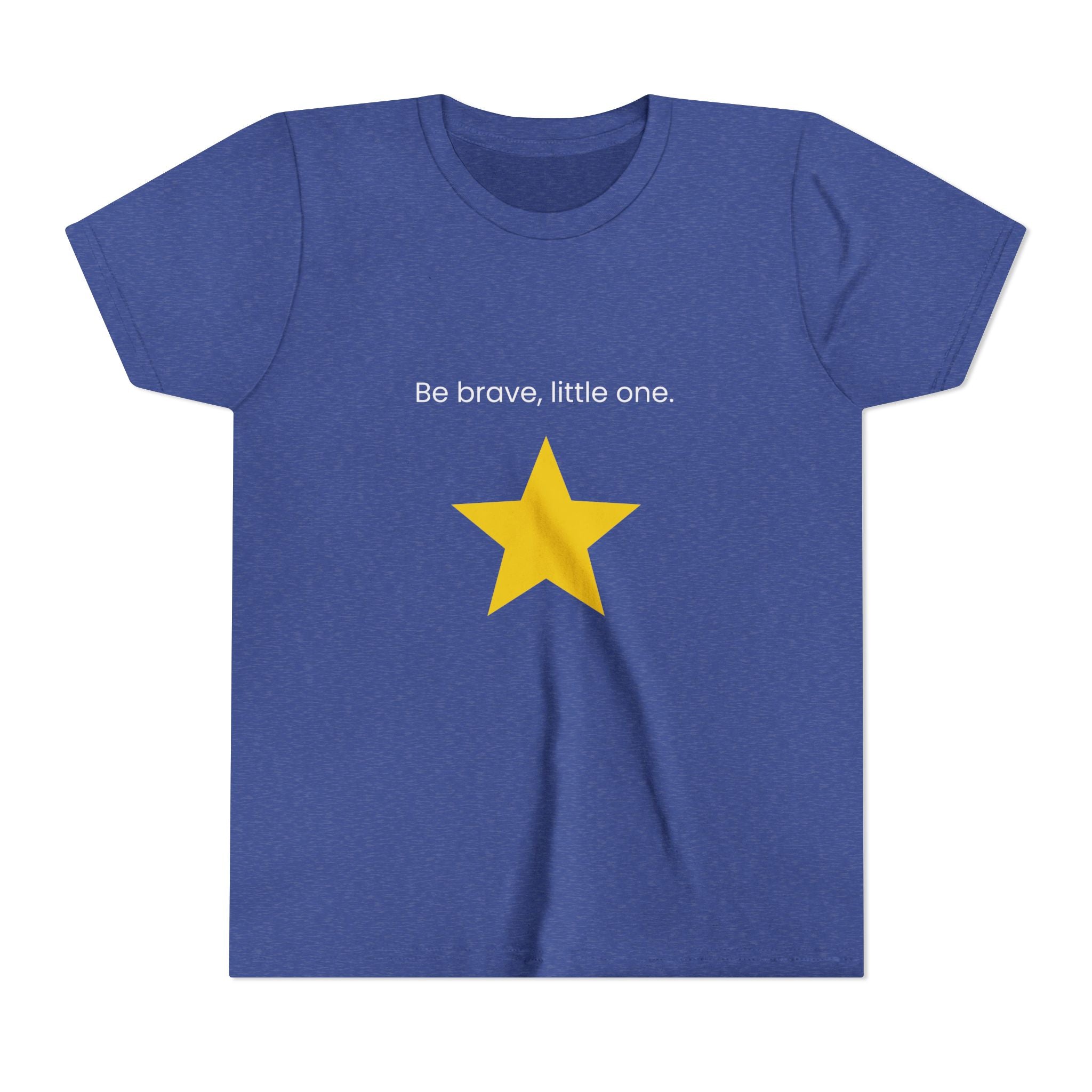 Be Brave Little One | Kids Motivational Graphic Minimalistic Golden Star T-Shirt