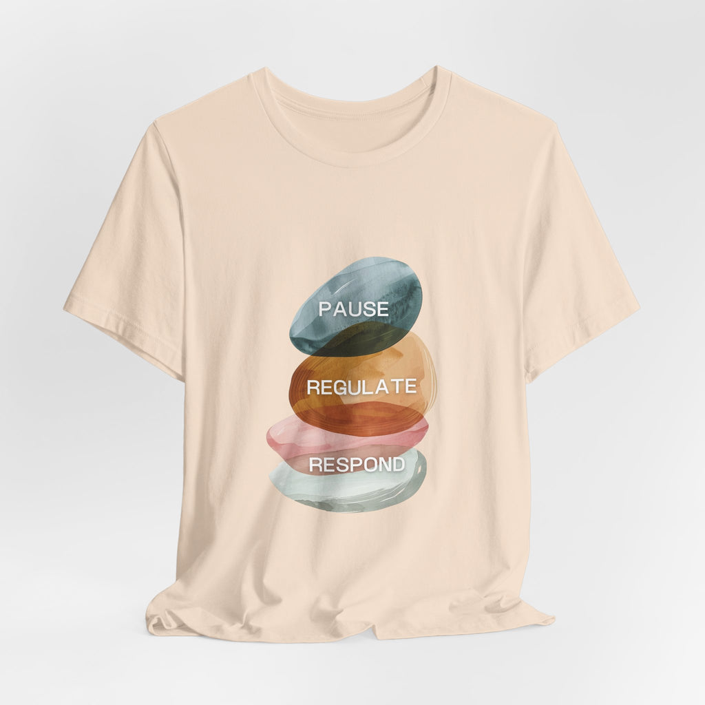 Pause Regulate Respond | Women's Motivational Graphic Vintage Women T-Shirt