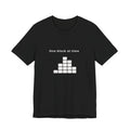 One Block at a Time | Men's Motivational Graphic Grid Progress T-Shirt