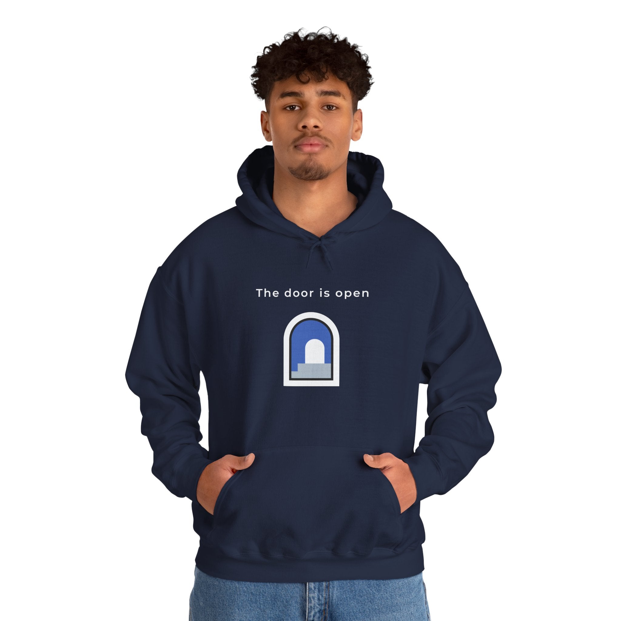The Door Is Open | Men's Motivational Graphic Door Hoodie