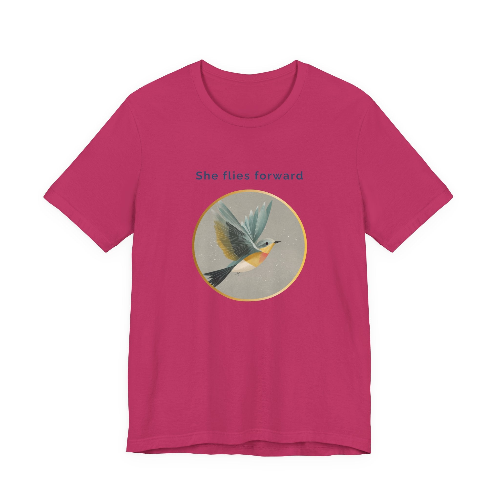 She Flies Forward | Women's Motivational Graphic Quiet Lift T-Shirt