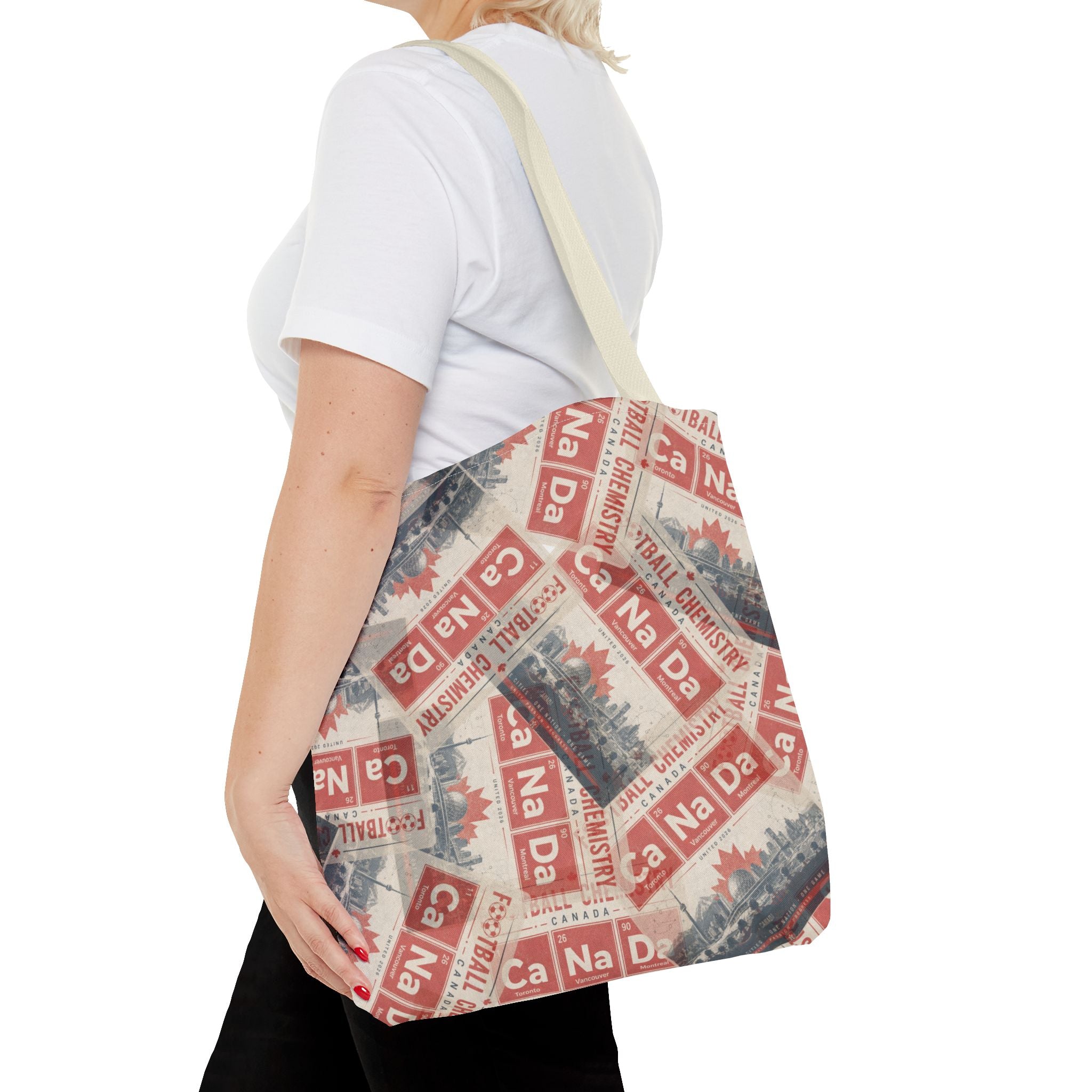 Canada Football Tote Bag | Red. The base element.