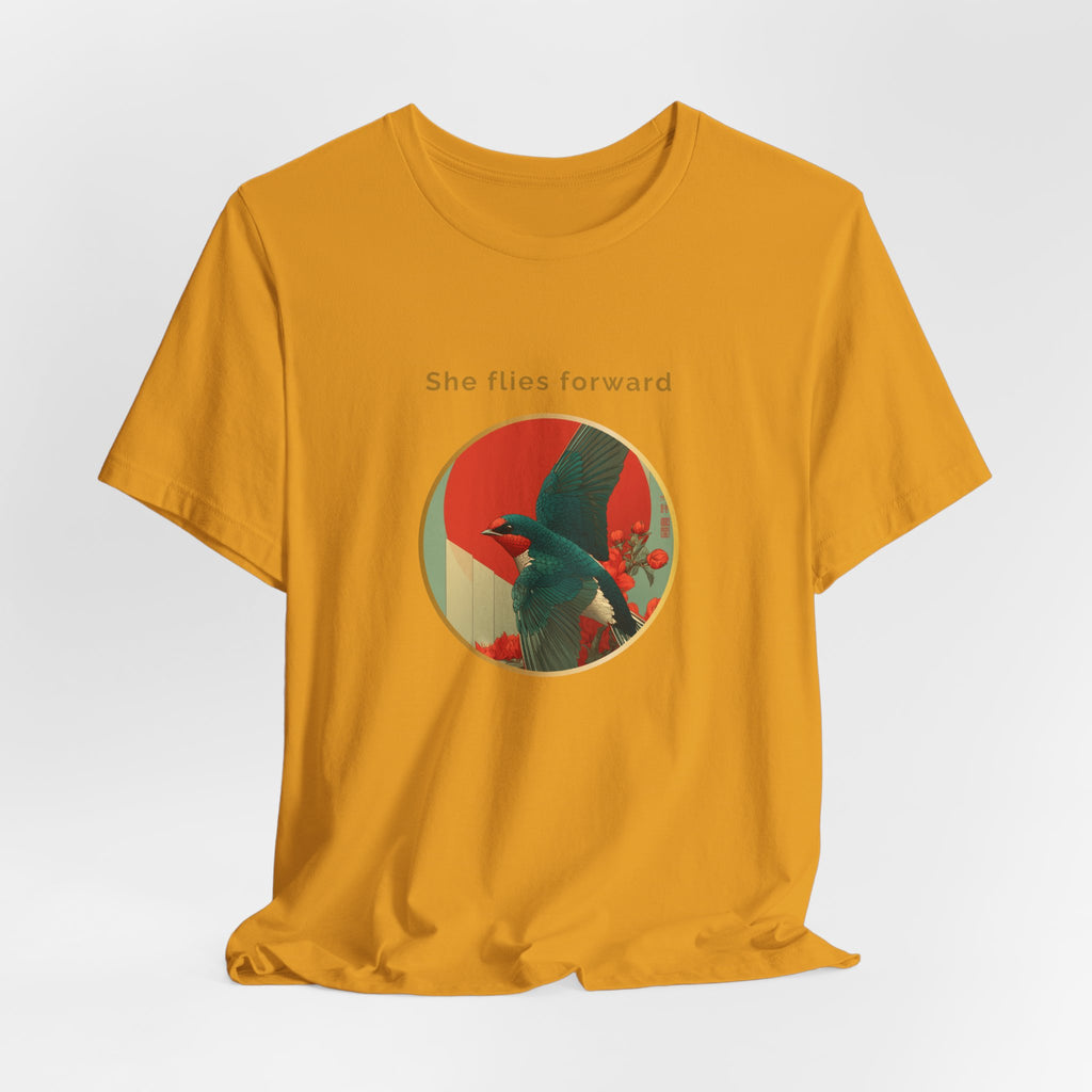 She Flies Forward | Women's Motivational Graphic Forward Flight T-shirt