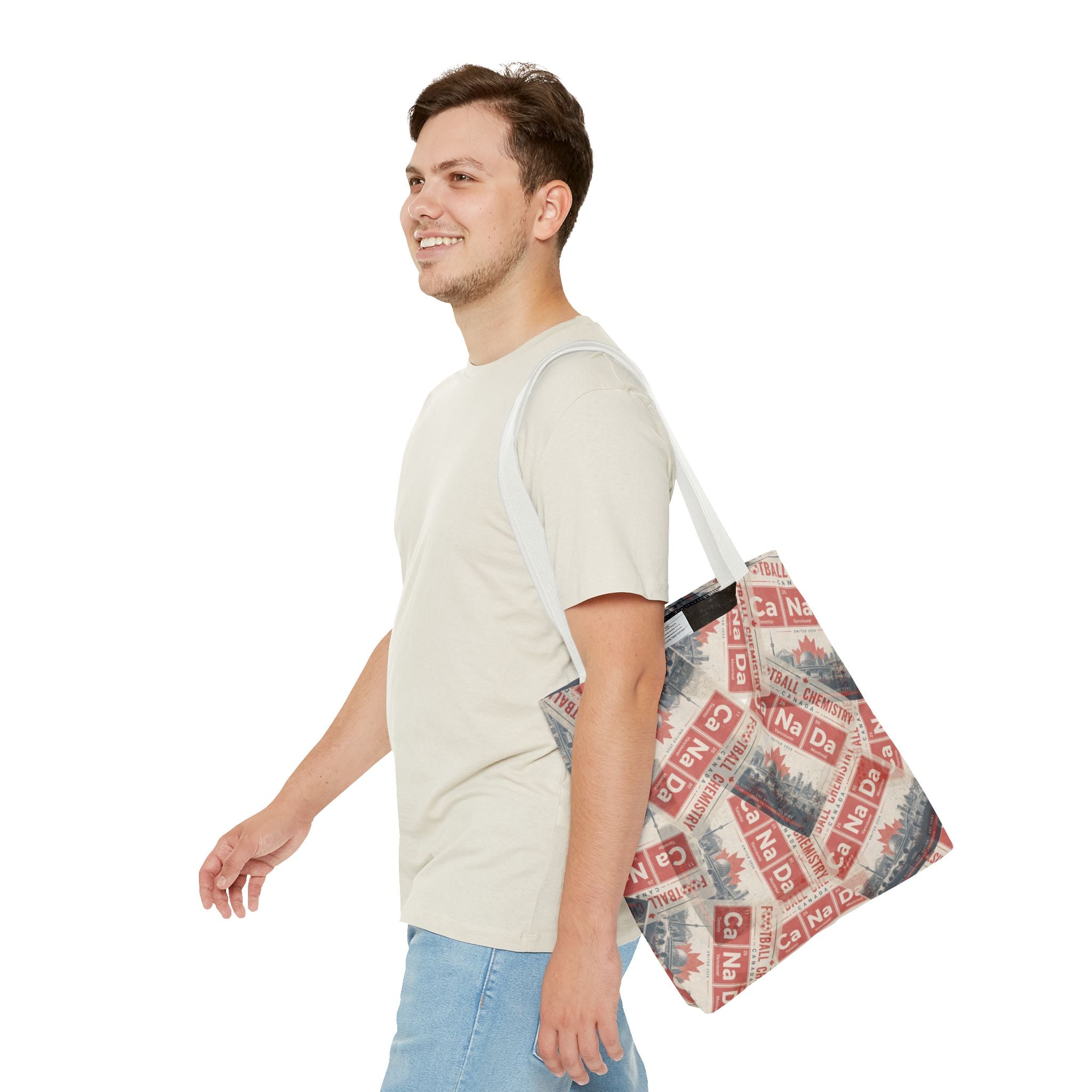 Canada Football Tote Bag | Red. The base element.