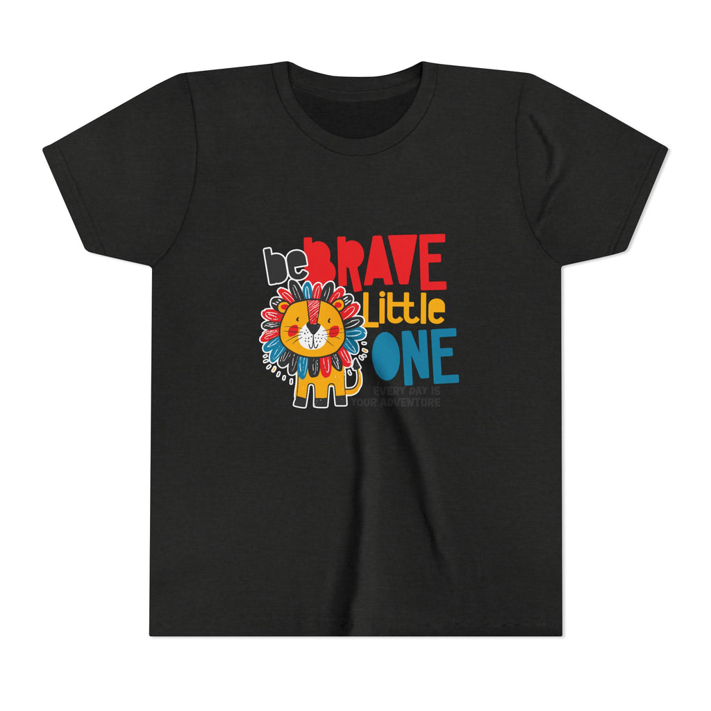 Be Brave Little One | Kids Motivational Graphic Cute Colourful Lion T-Shirt