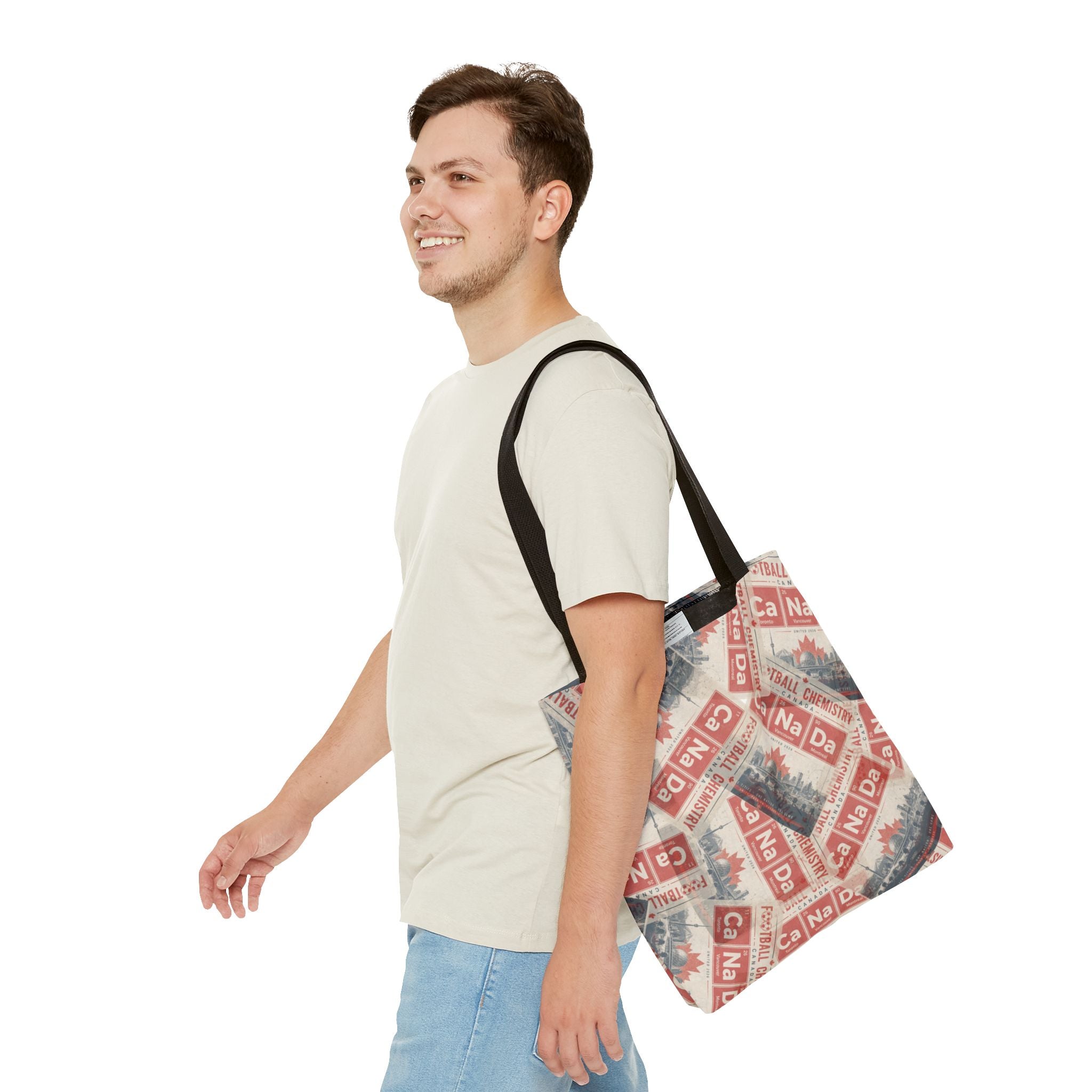 Canada Football Tote Bag | Red. The base element.