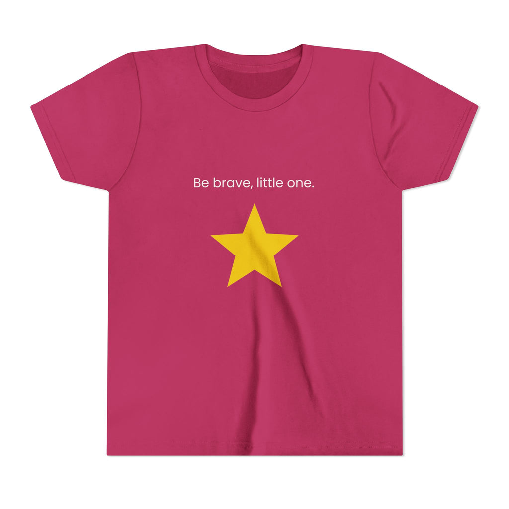 Be Brave Little One | Kids Motivational Graphic Minimalistic Golden Star T-Shirt