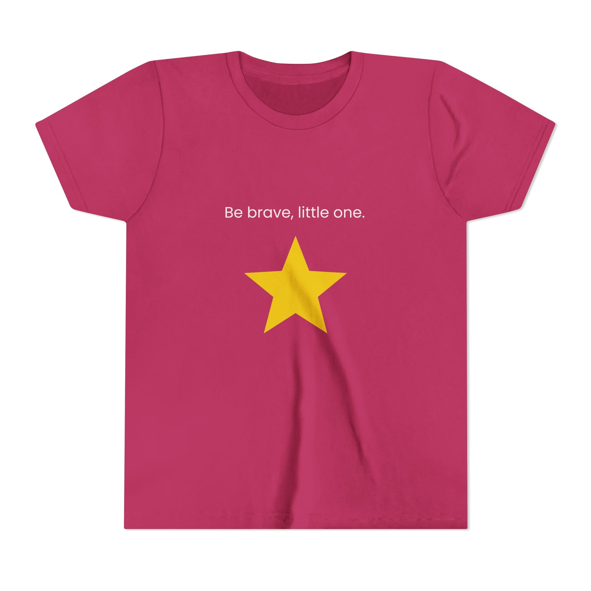 Be Brave Little One | Kids Motivational Graphic Minimalistic Golden Star T-Shirt