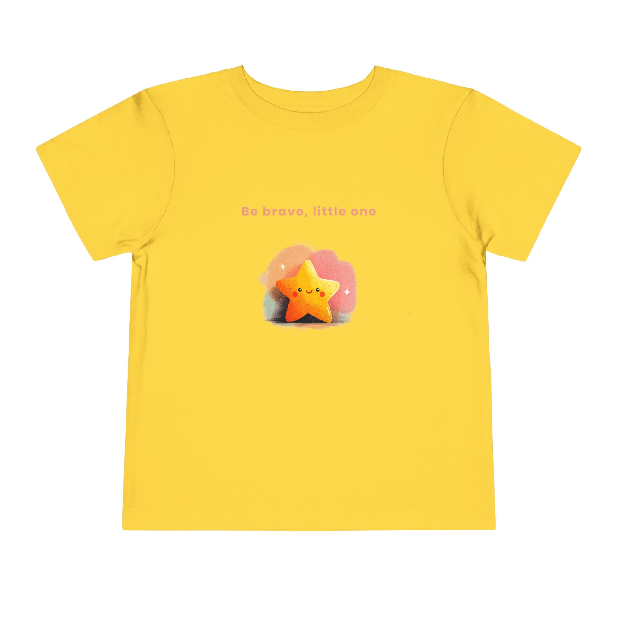 Be Brave Little One | Toddler Motivational Graphic Soft Smile Star T-Shirt