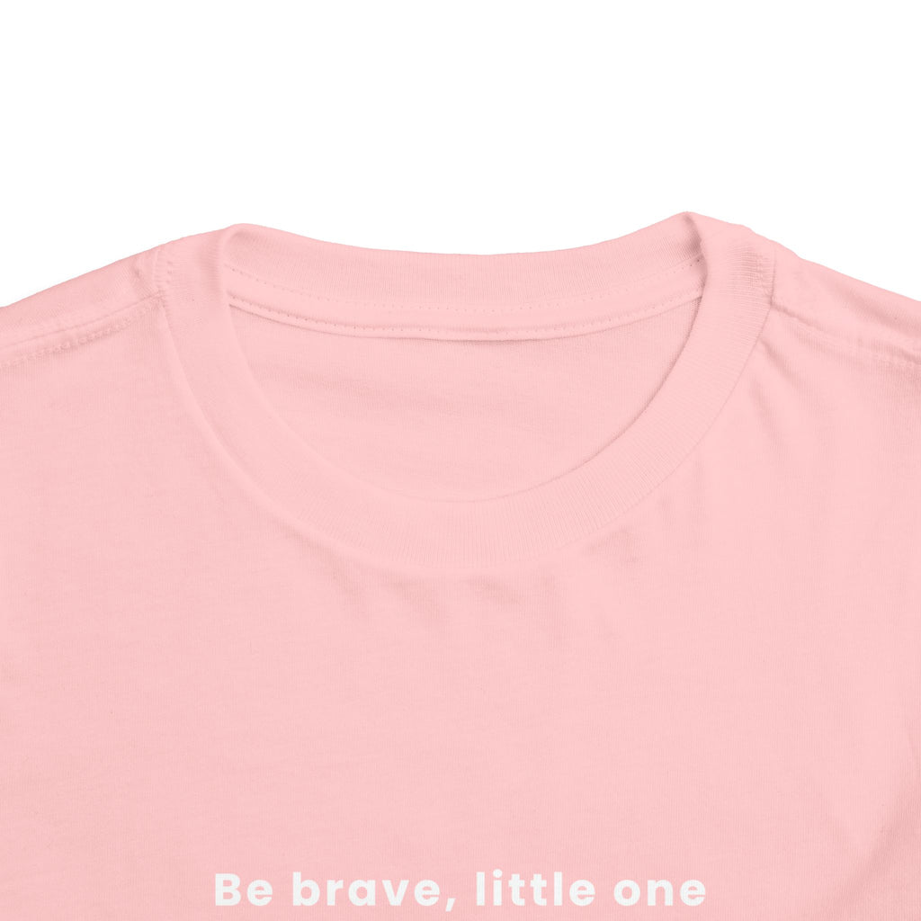 Be Brave Little One | Toddler Motivational Graphic Bronze Star Badge T-Shirt