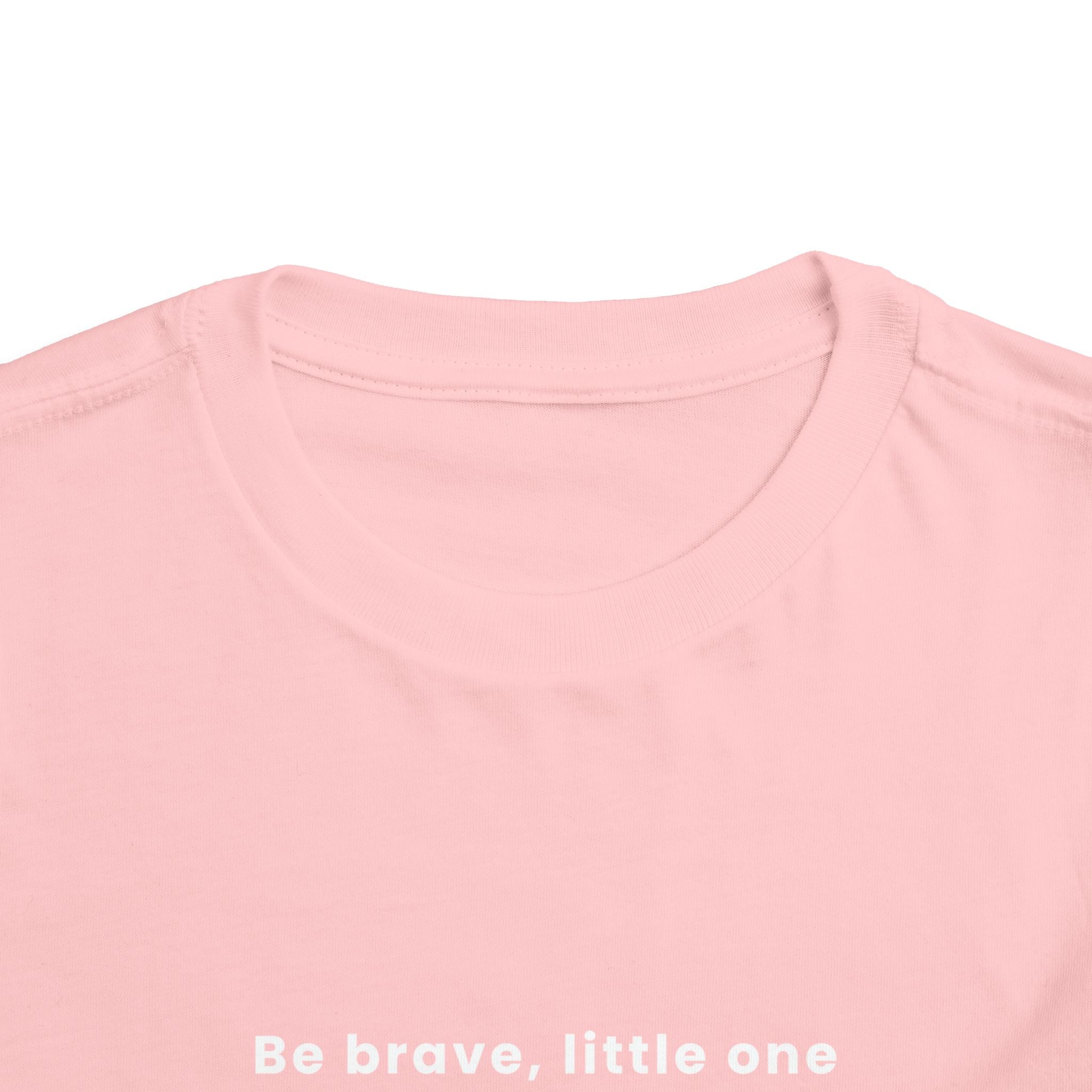 Be Brave Little One | Toddler Motivational Graphic Bronze Star Badge T-Shirt