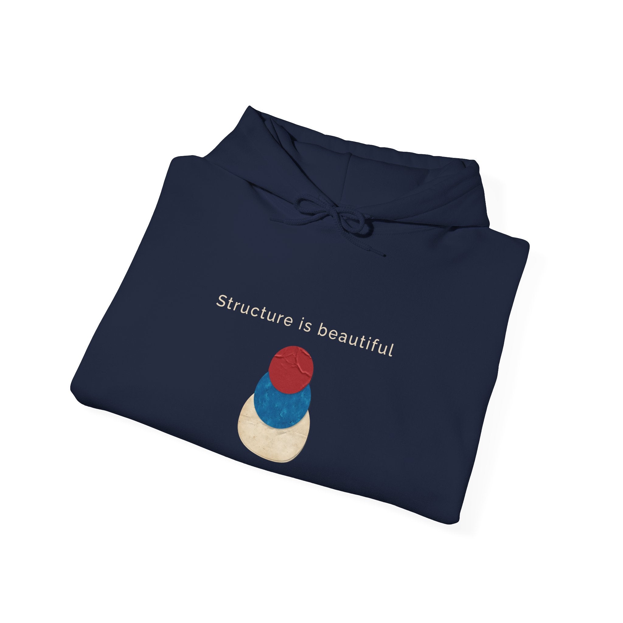 Structure Is Beautiful | Women's Motivational Graphic stacked circles Hoodie