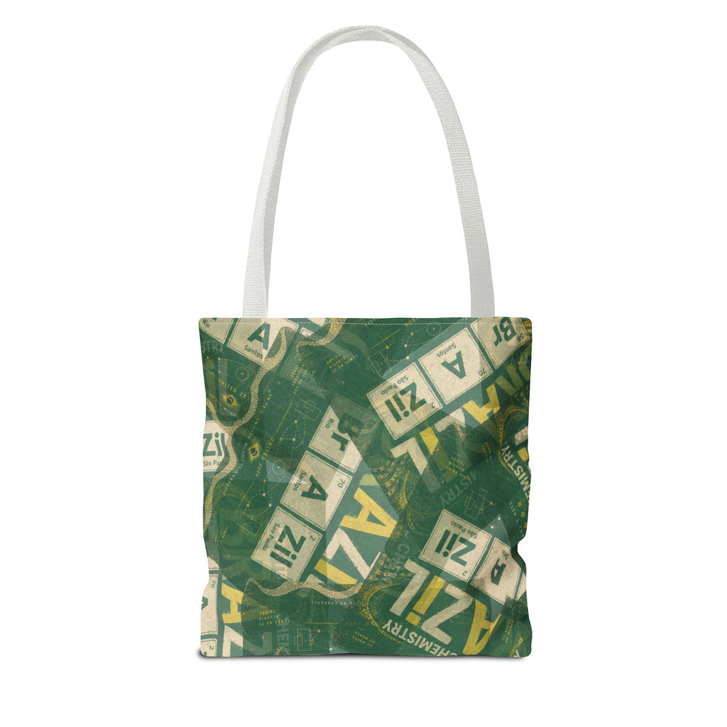 Brazil Football Tote Bag | Green, gold, and chemistry.