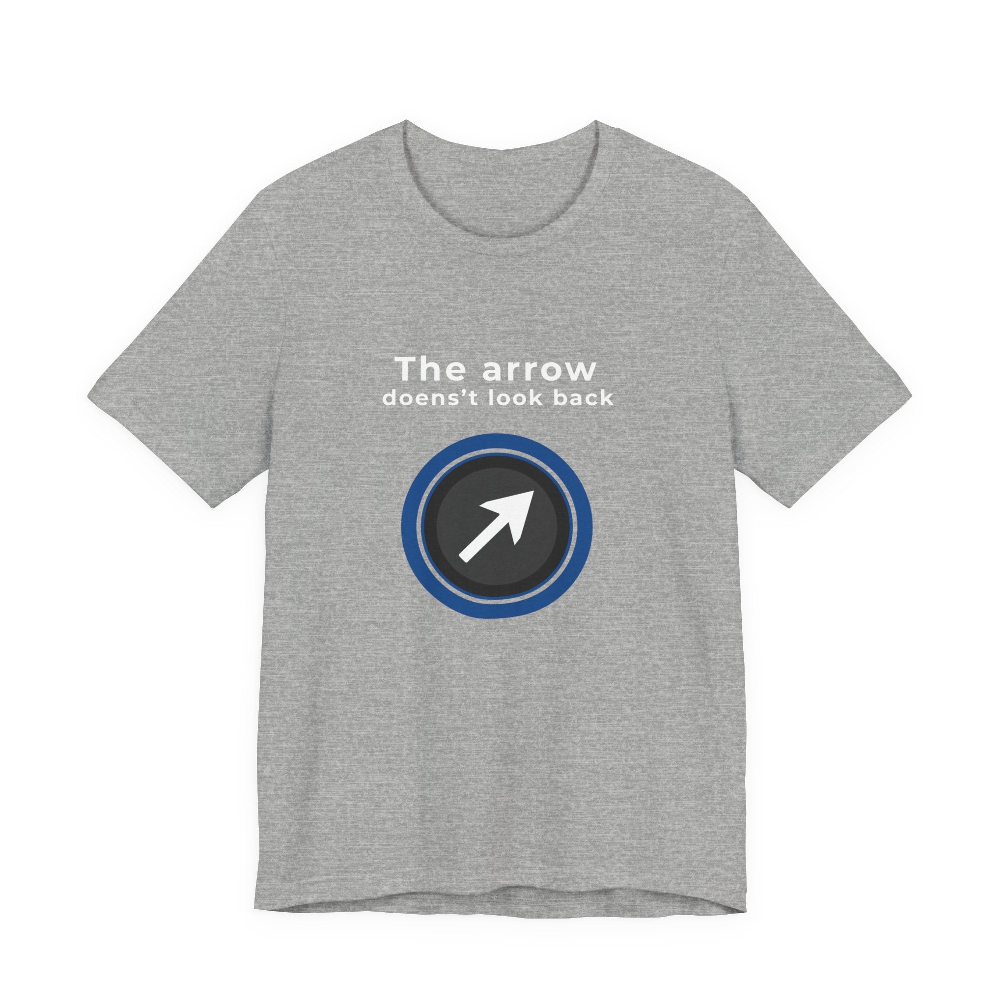 The Arrow Doesn't Look Back | Men's Motivational Graphic Arrcher Arrow T-Shirt