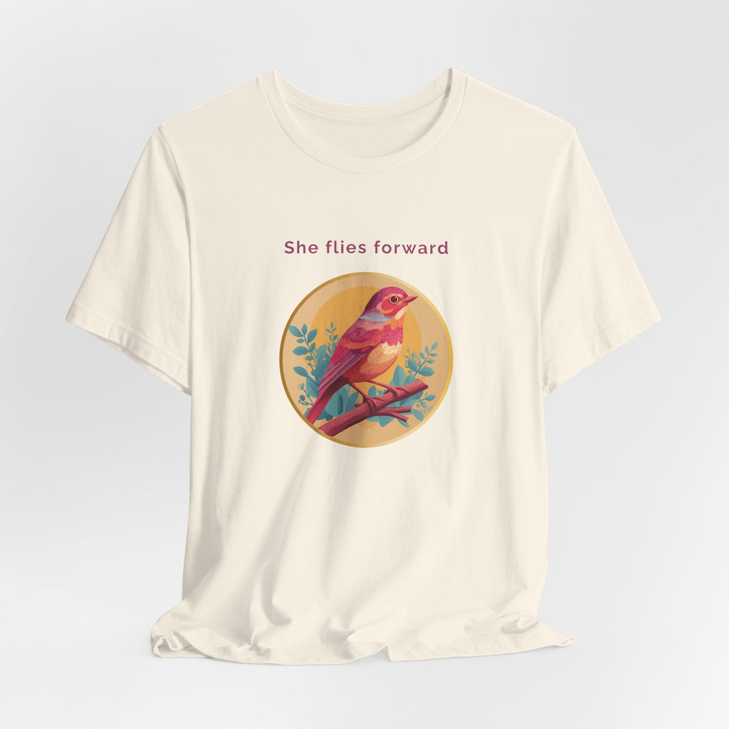 She Flies Forward | Women's Motivational Graphic Soft Ascent T-Shirt