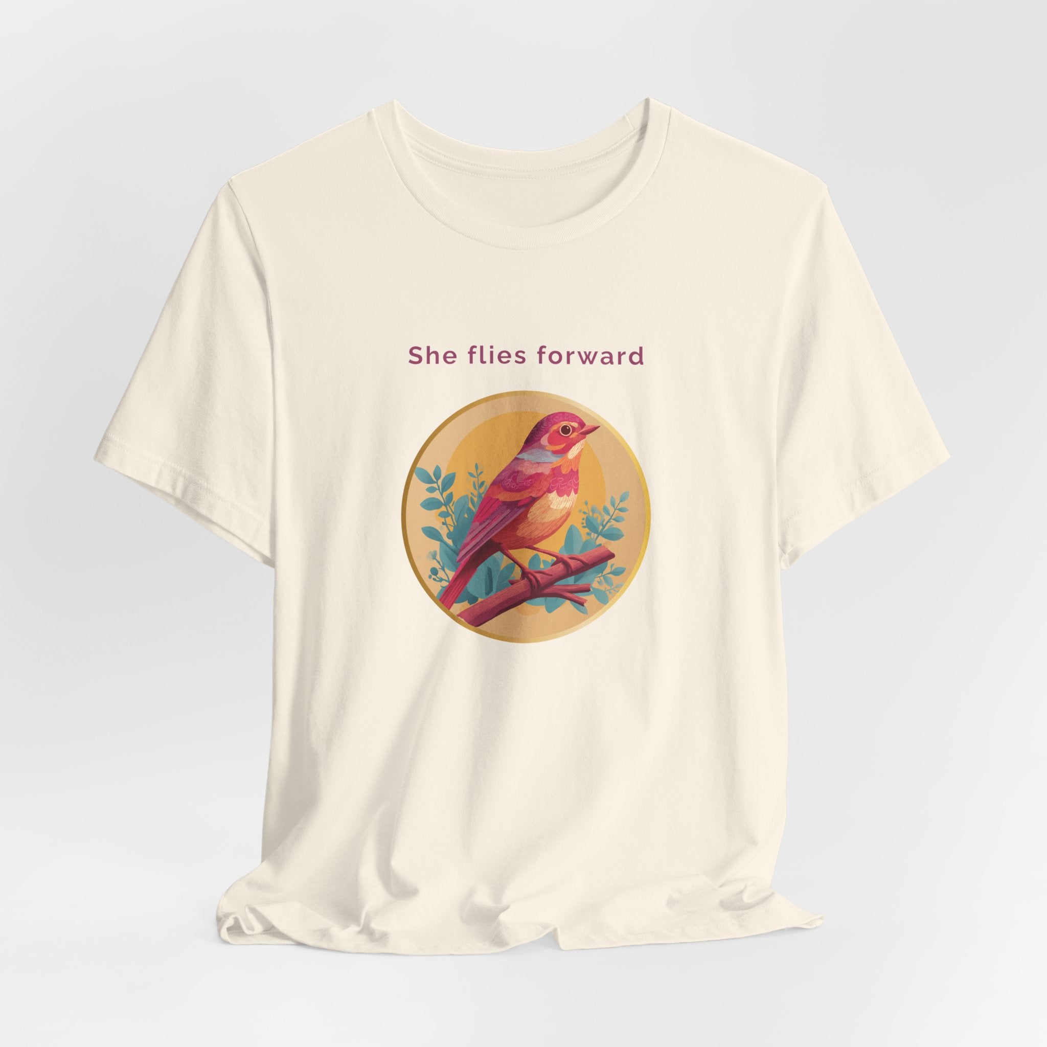 She Flies Forward | Women's Motivational Graphic Soft Ascent T-Shirt