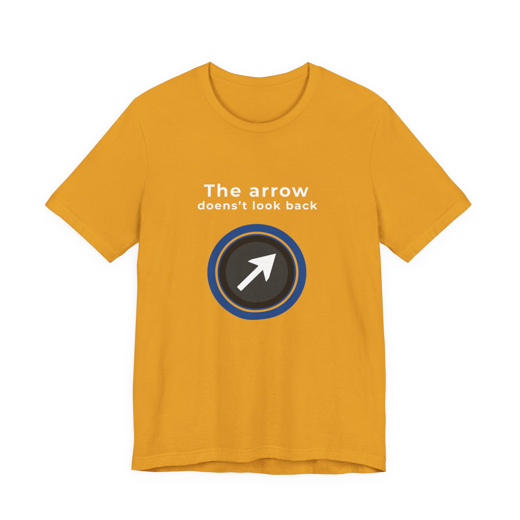 The Arrow Doesn't Look Back | Men's Motivational Graphic Arrcher Arrow T-Shirt