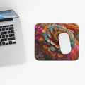 Zinnia Burst Mousepad - 3D Embroidery-Style Botanical Mousepads motivational design