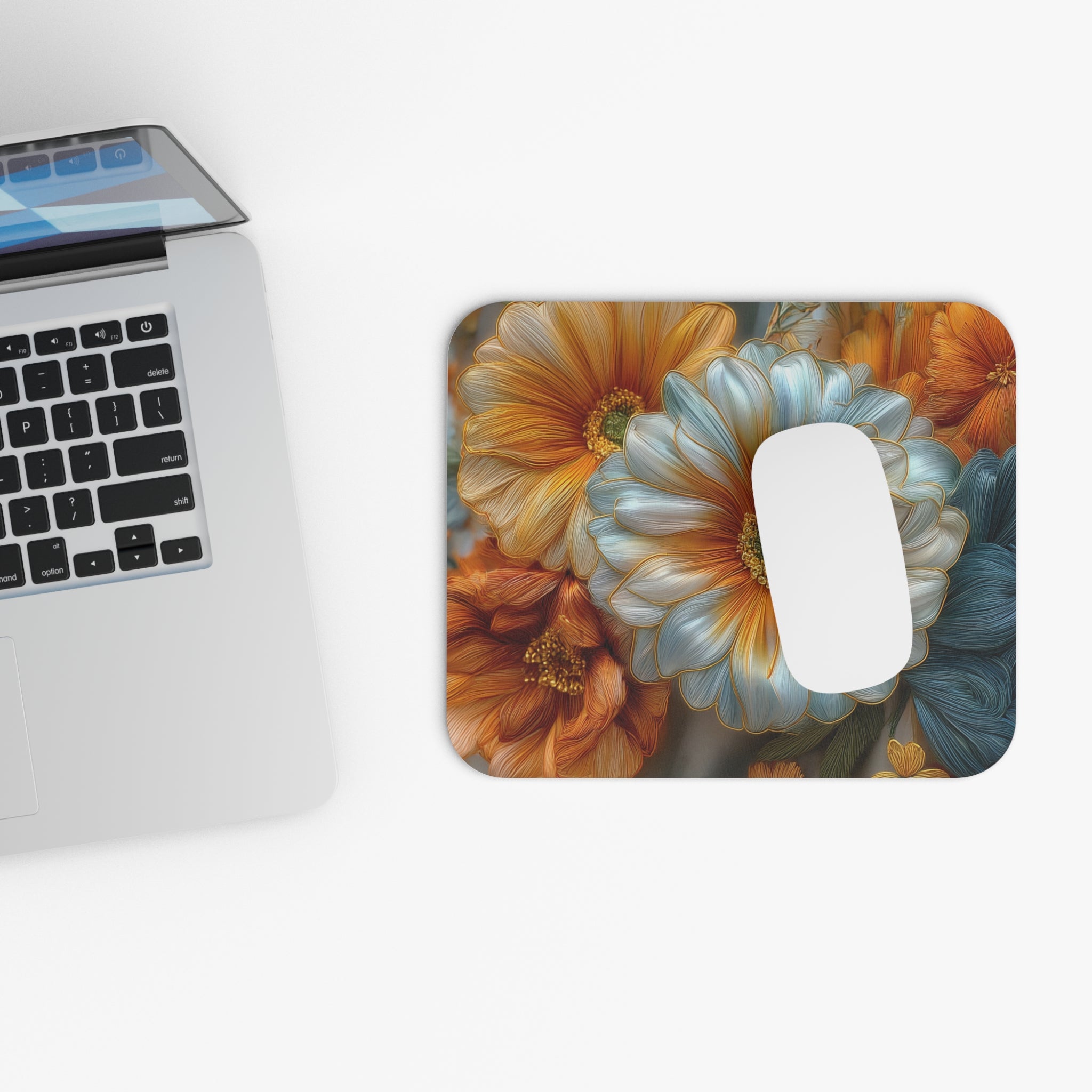 Thread Garden Mousepad - 3D Embroidery-Style Botanical Mousepads motivational design