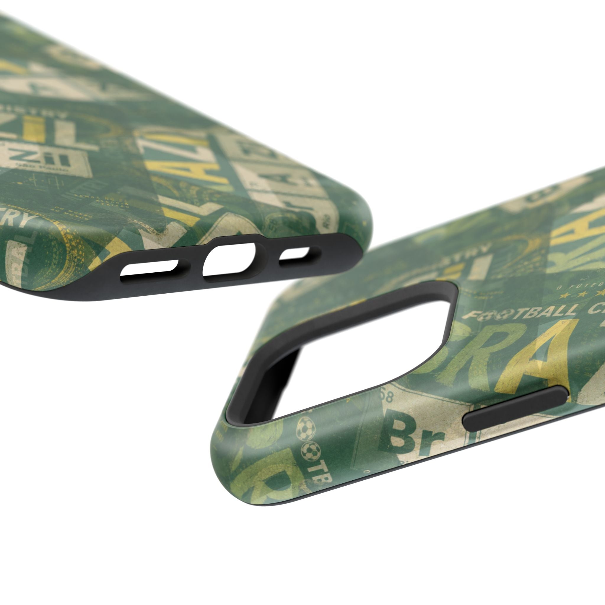 Brazil Football Phone Case | Green, gold, and chemistry.