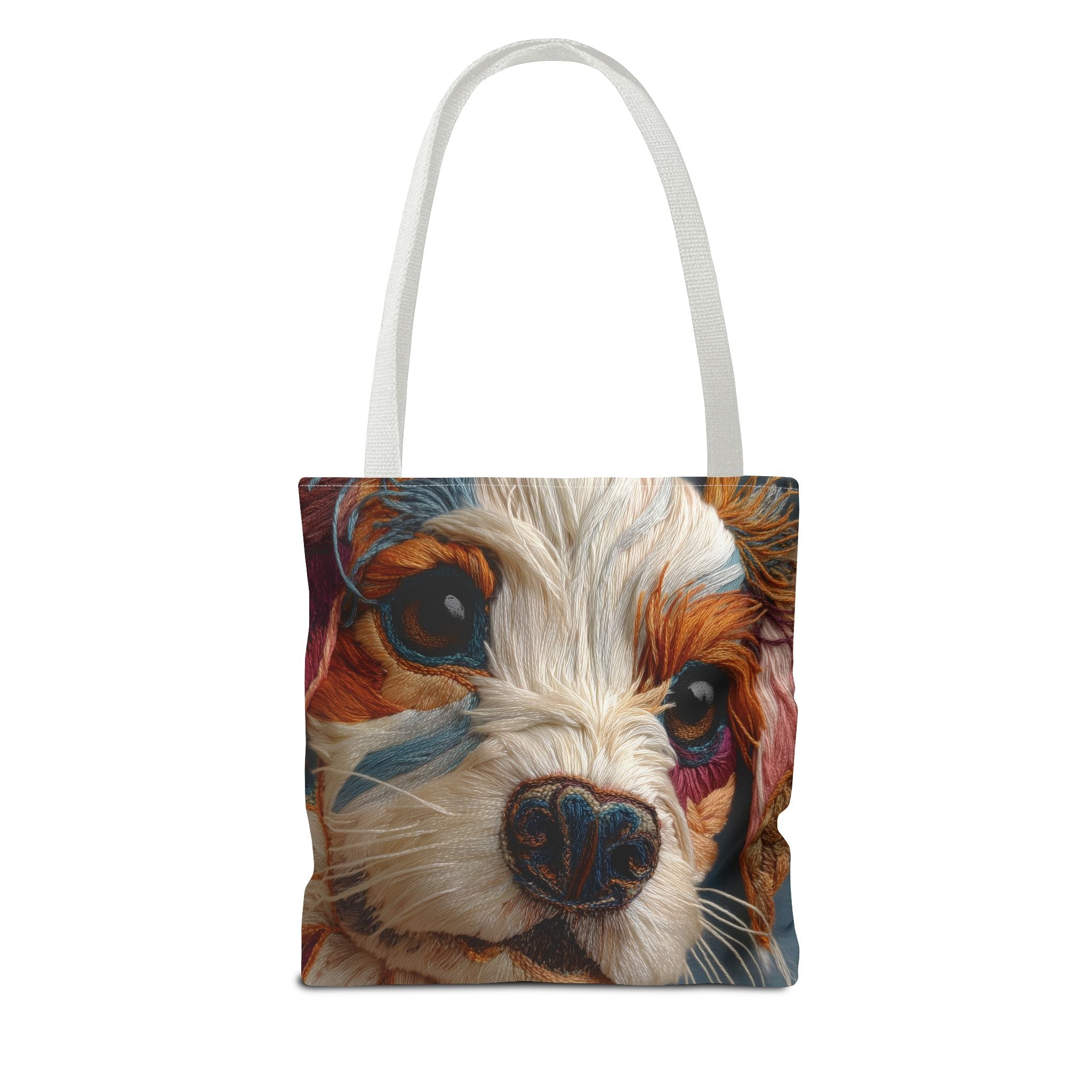 Caboodle dog Cotton Tote Bag | 3D Embroidery style