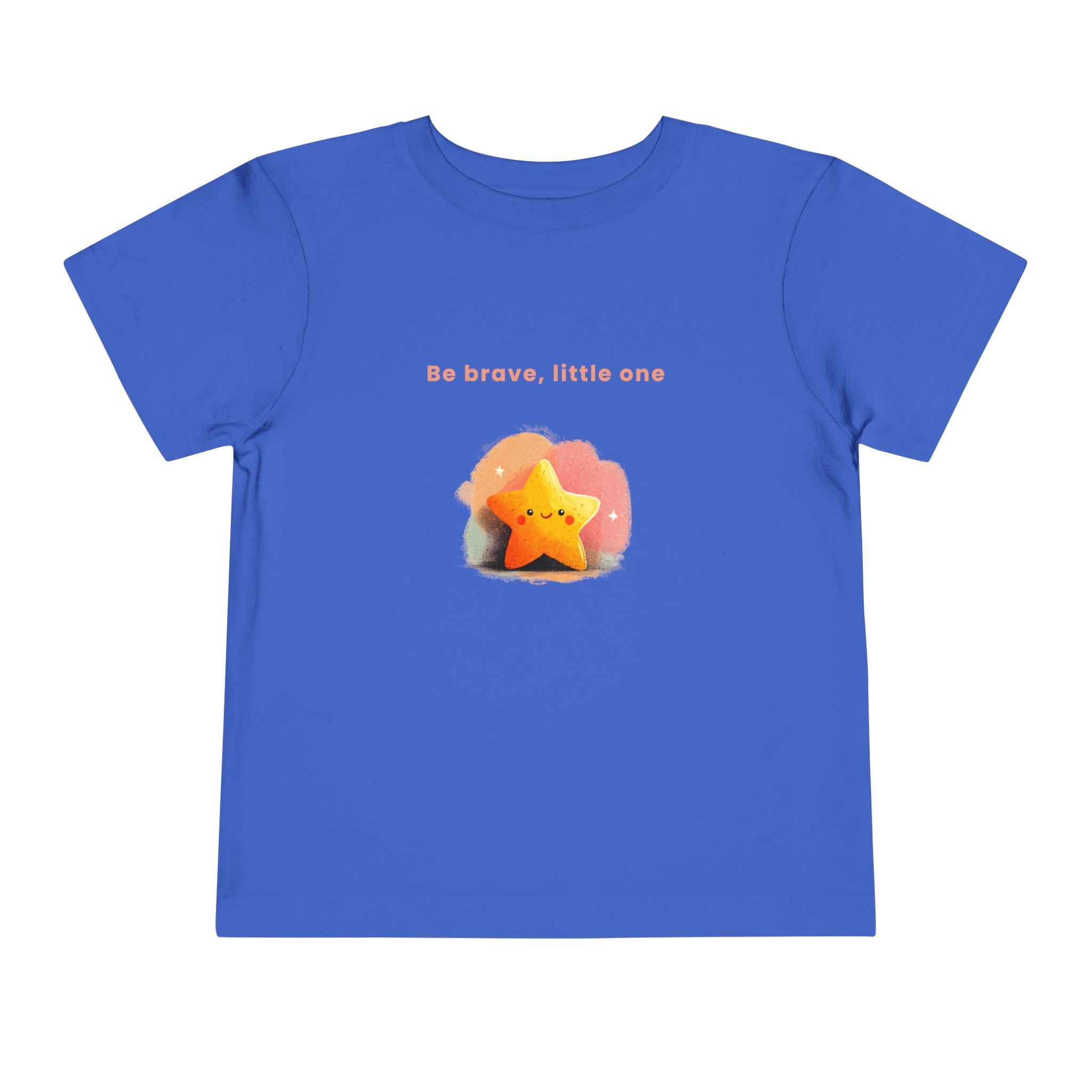 Be Brave Little One | Toddler Motivational Graphic Soft Smile Star T-Shirt