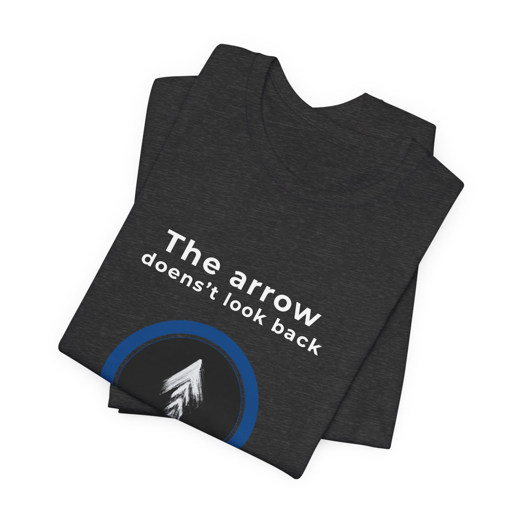 The Arrow Doesn't Look Back | Men's Motivational Graphic Pine Arrow T-Shirt
