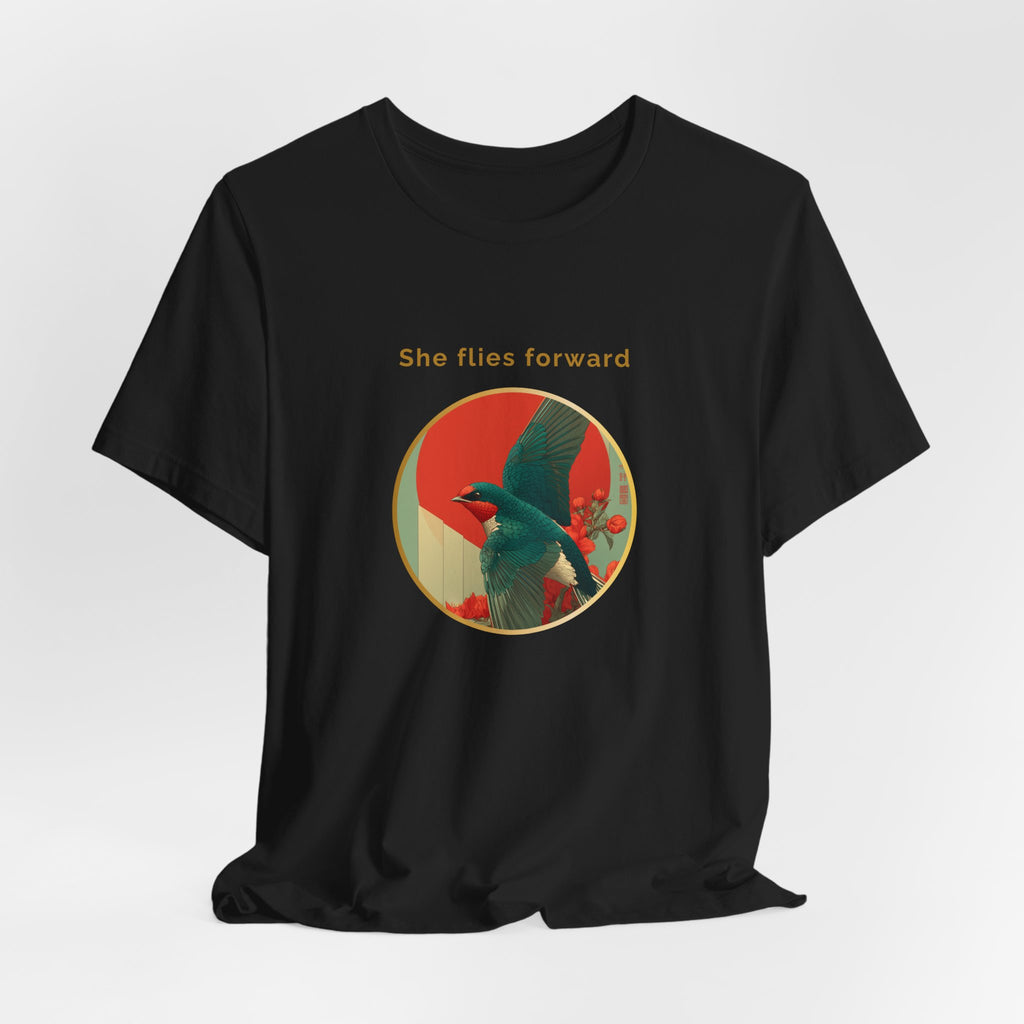 She Flies Forward | Women's Motivational Graphic Forward Flight T-shirt